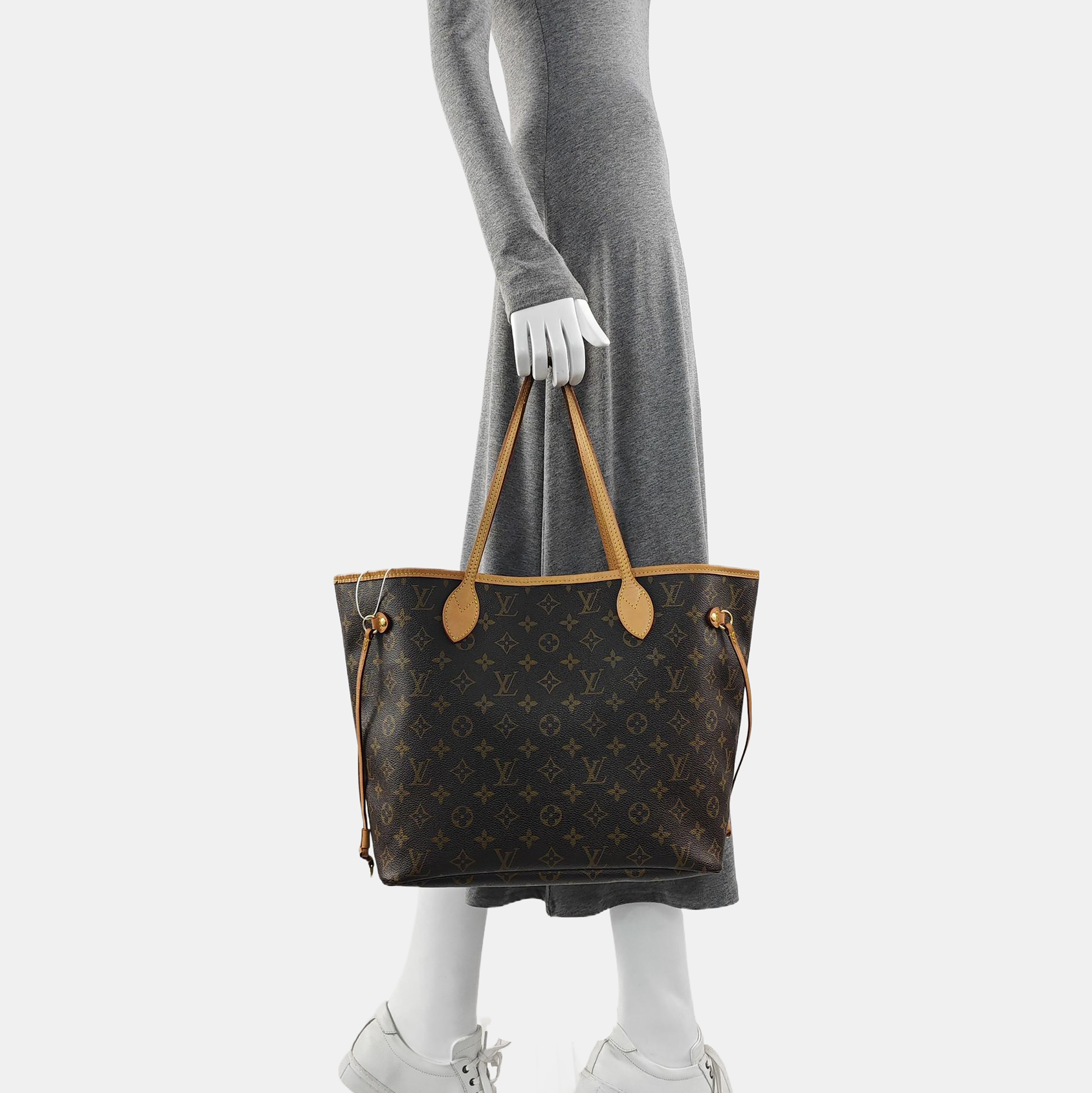 NEVERFULL MM Lona Monogram Revestida Marrón