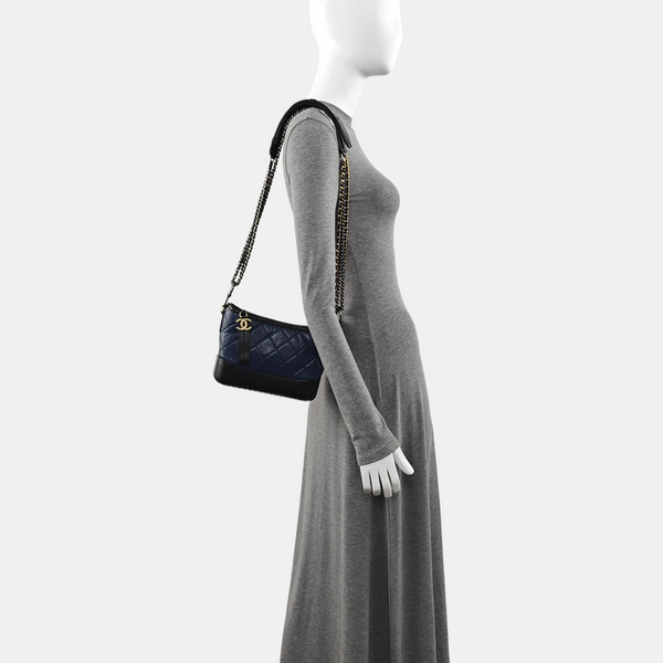 Authenticated pre-owned  GABRIELLE Quilted Calfskin Blue - Crossbody Bag at Looply