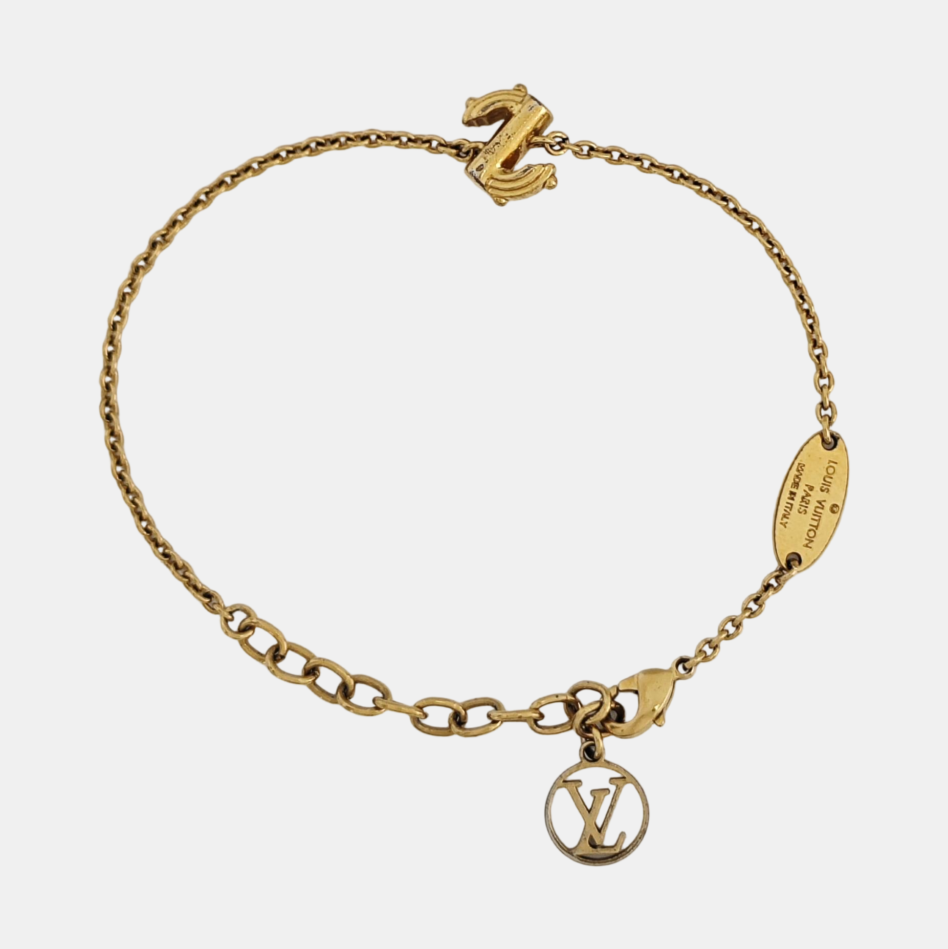LV &amp; ME Metal Gold Bracelet
