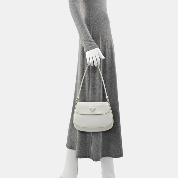 Cleo Saffiano Calfskin White