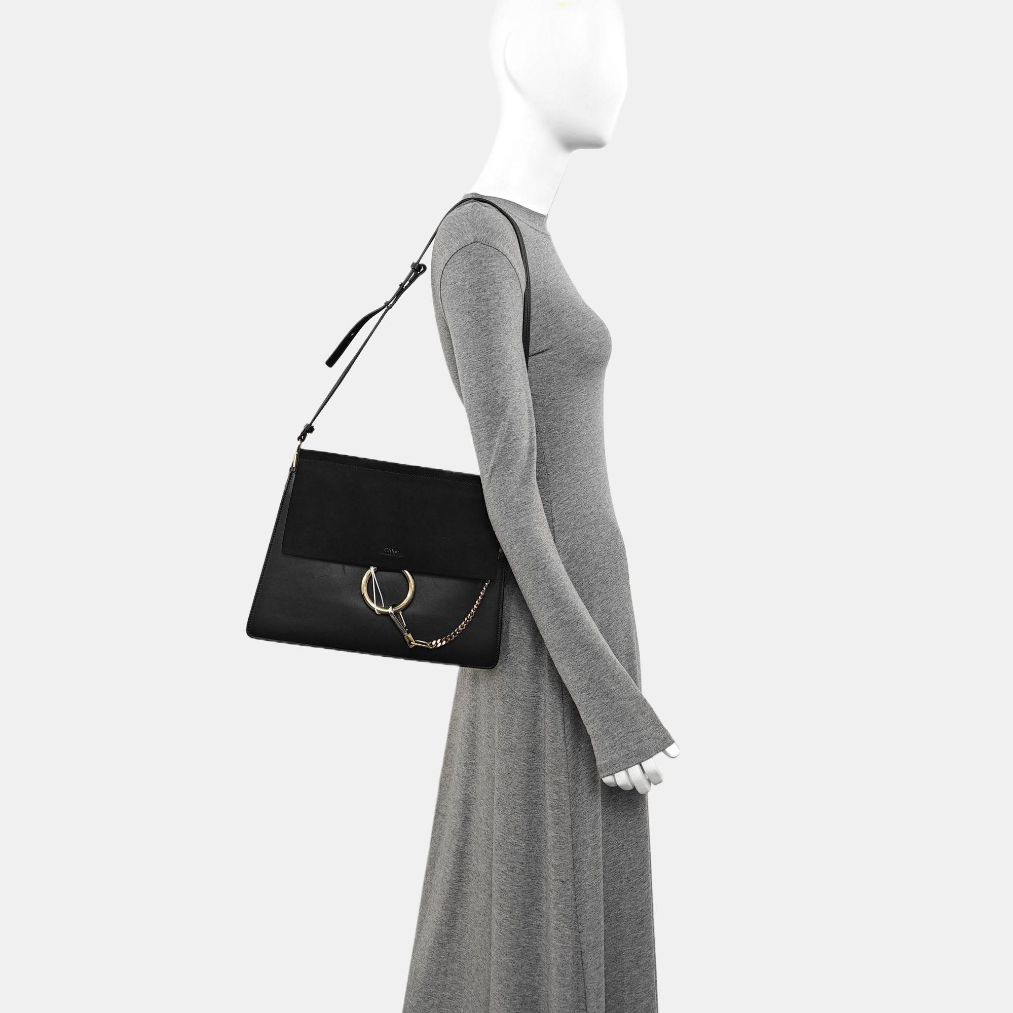 Faye Medium Calfskin Black