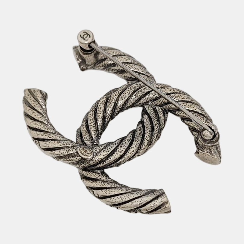 Vintage Metal Silver Brooch
