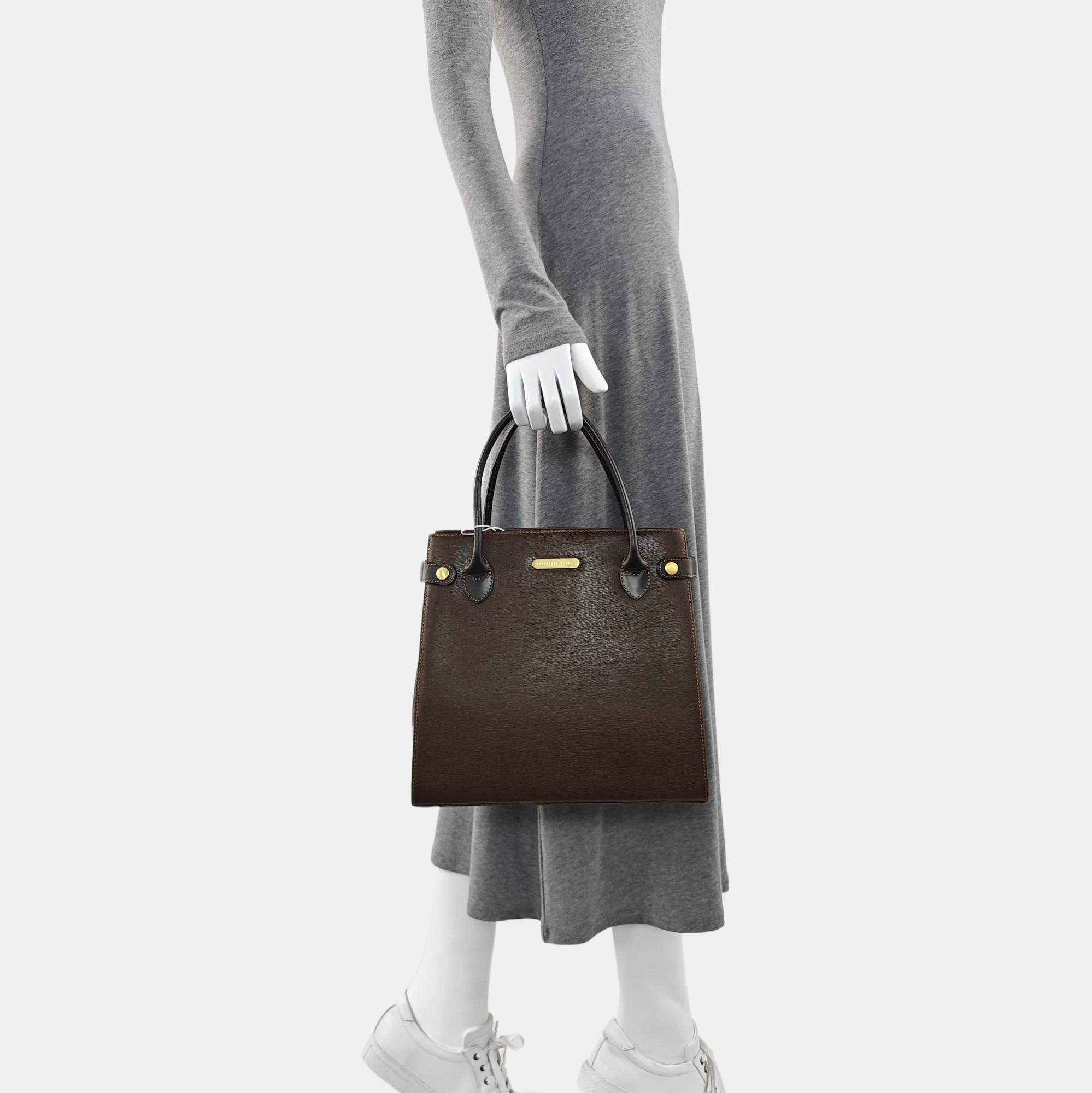 Calfskin Tote Bag Brown