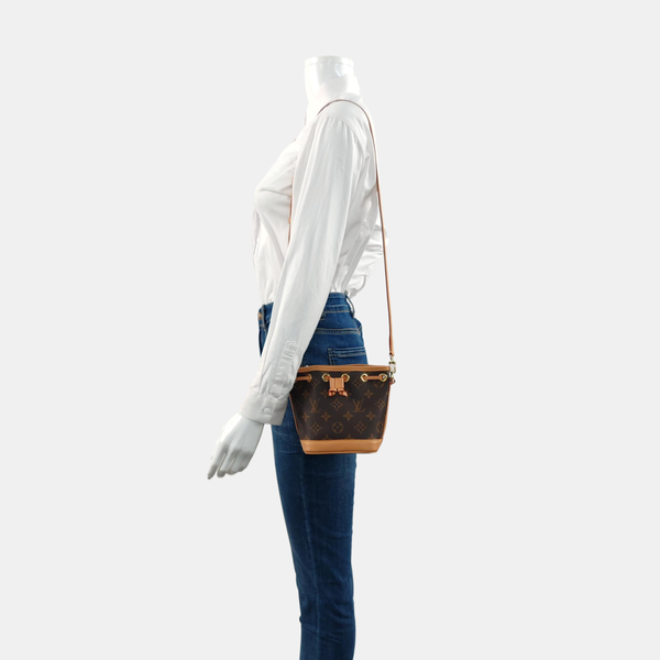 NOÉ Nano Monogram Coated Canvas Brown