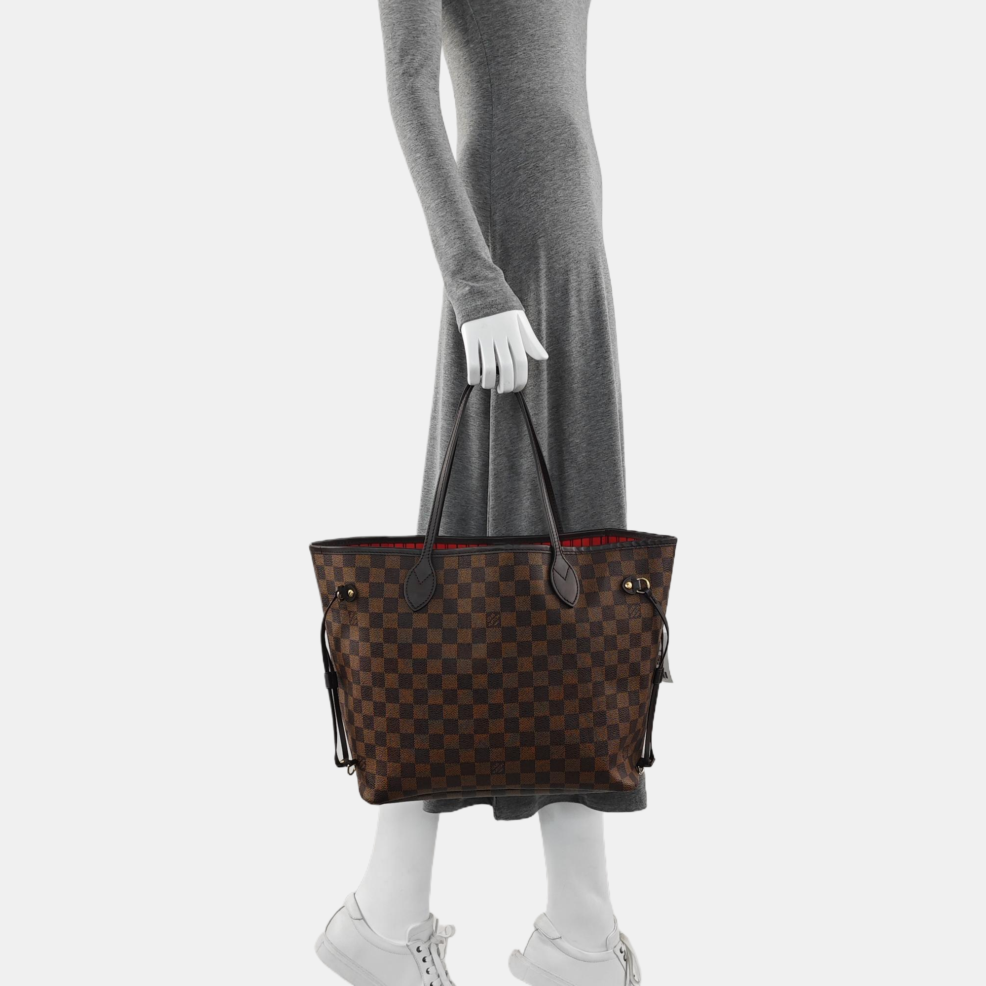 NEVERFULL MM Damier Ebene Coated Canvas Brown
