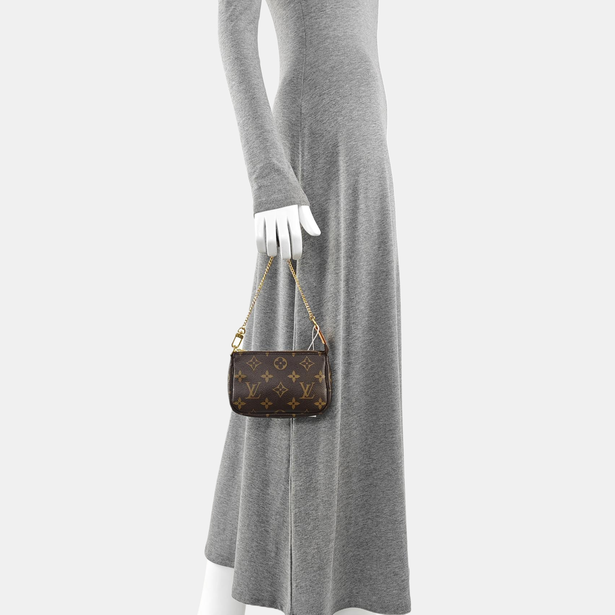 ACCESSOIRES Mini Monogram Coated Canvas Brown