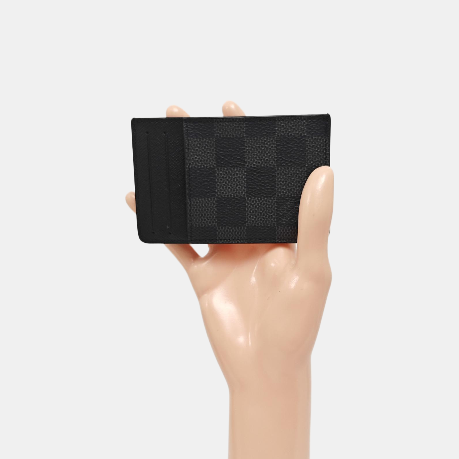 Néo Damier Graphite Coated Canvas Gray Card Holder