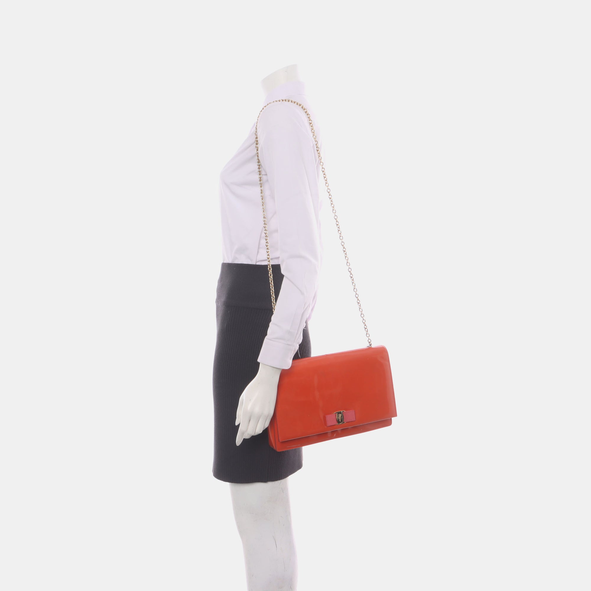 Ginny Patent Leather Orange