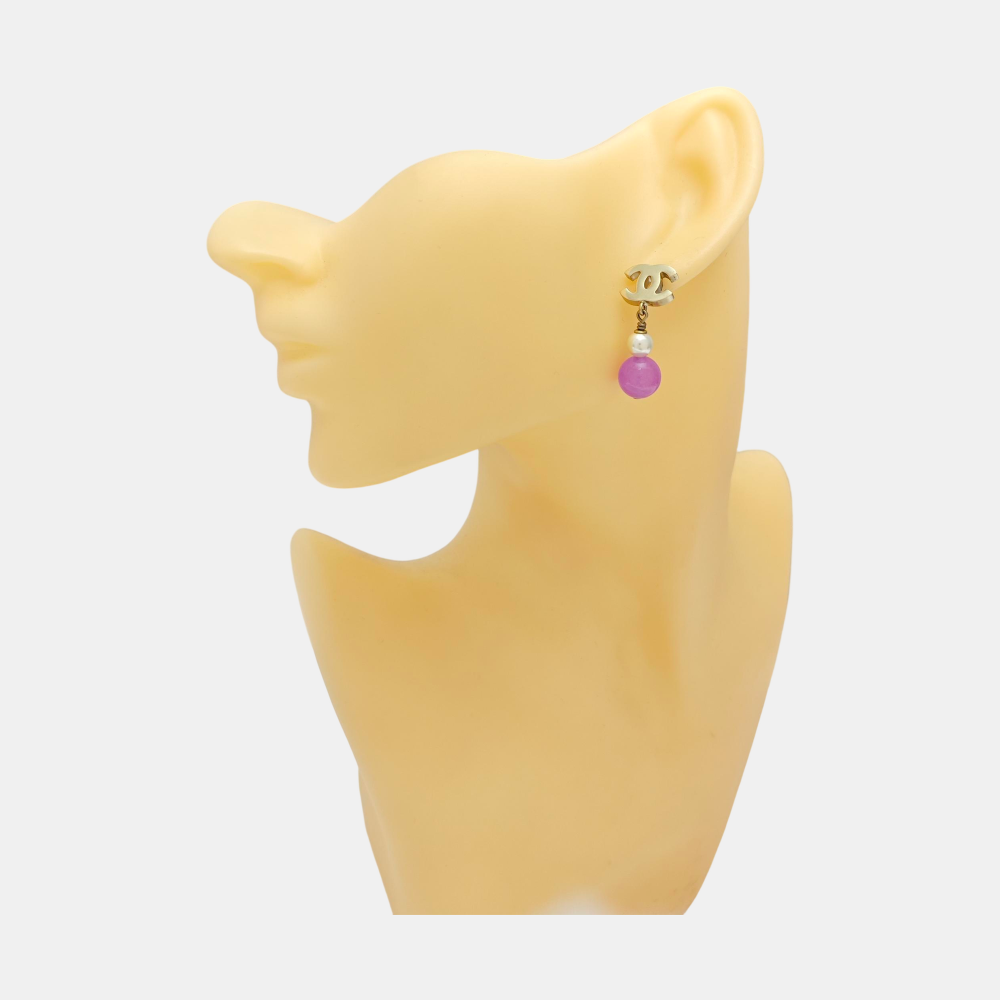 Metal Gold Stud Earrings