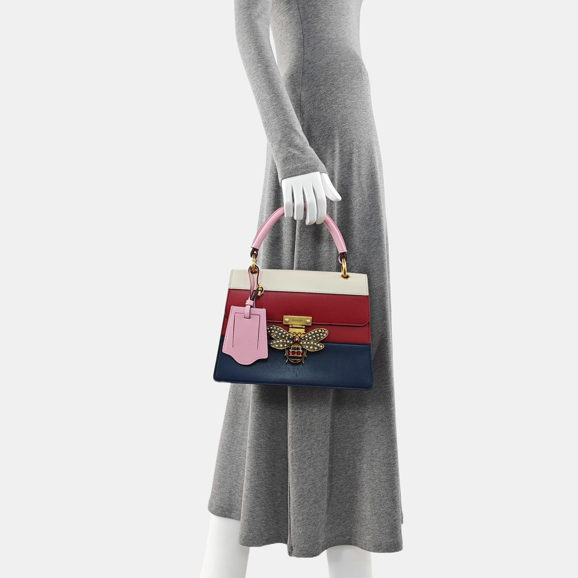 Queen Margaret Small Calfskin Multicolor