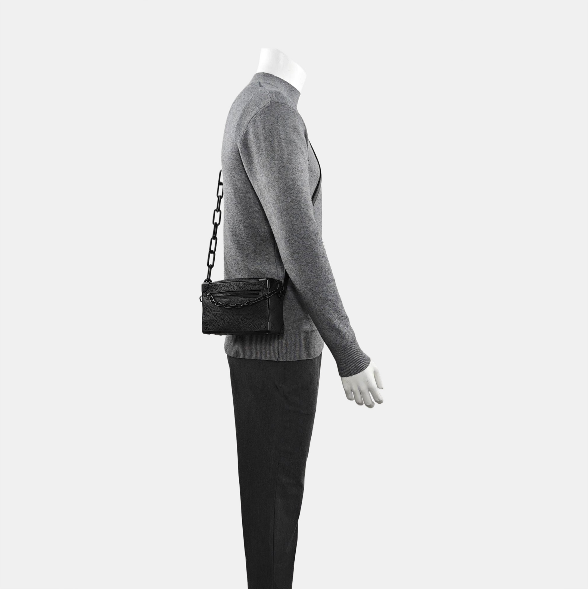 SOFT TRUNK Mini Monogram Calfskin Black
