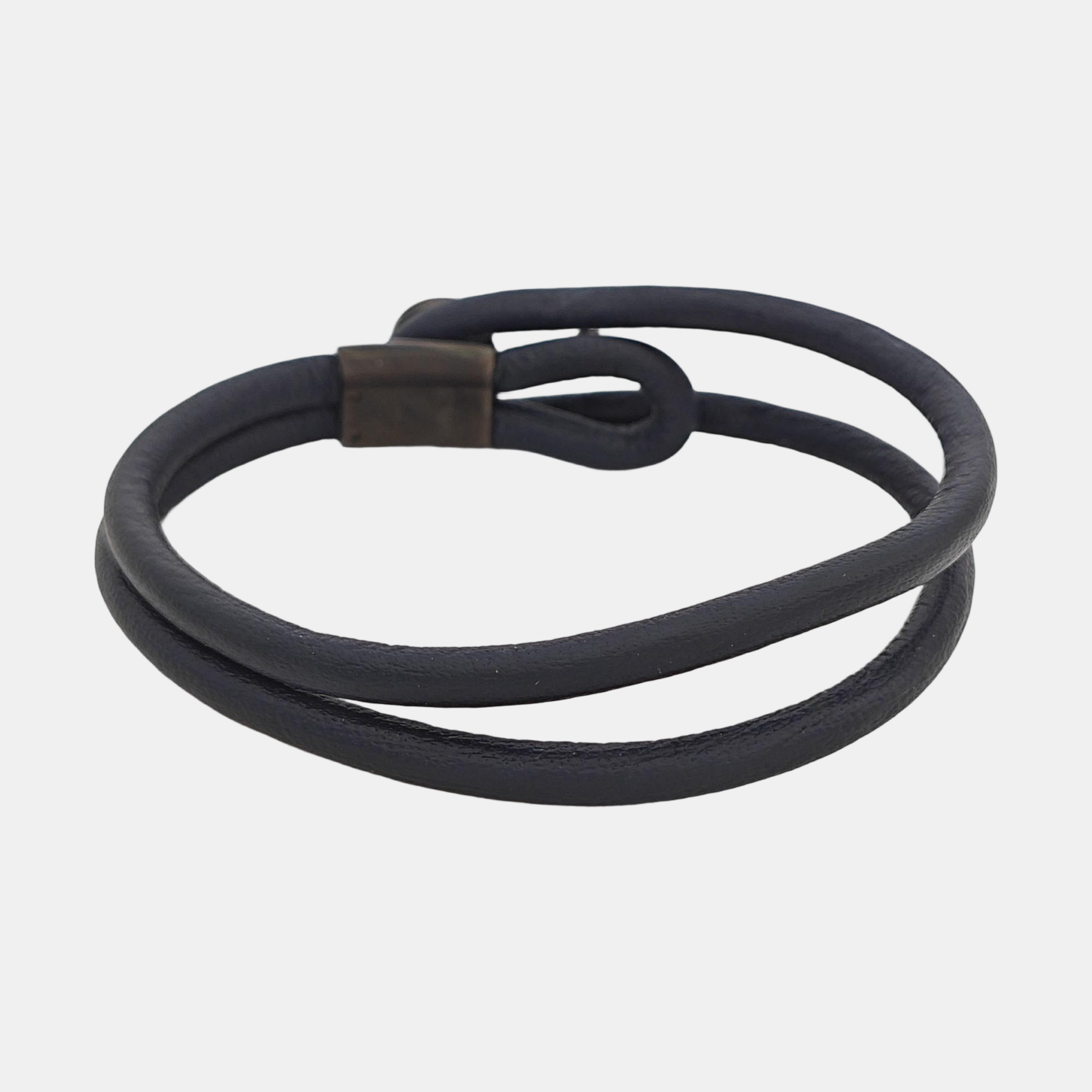 Leather Blue Bangle