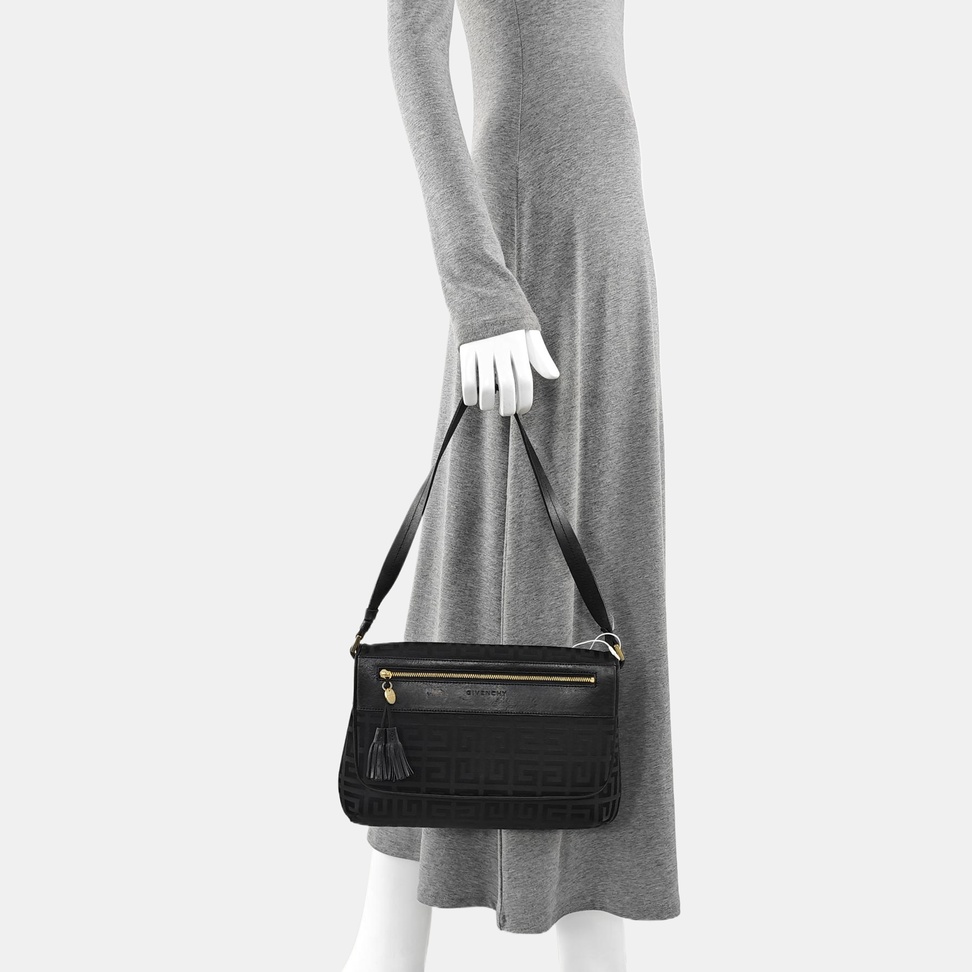 Canvas Top Handle Bag Black