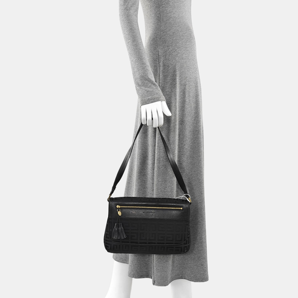 Canvas Top Handle Bag Black