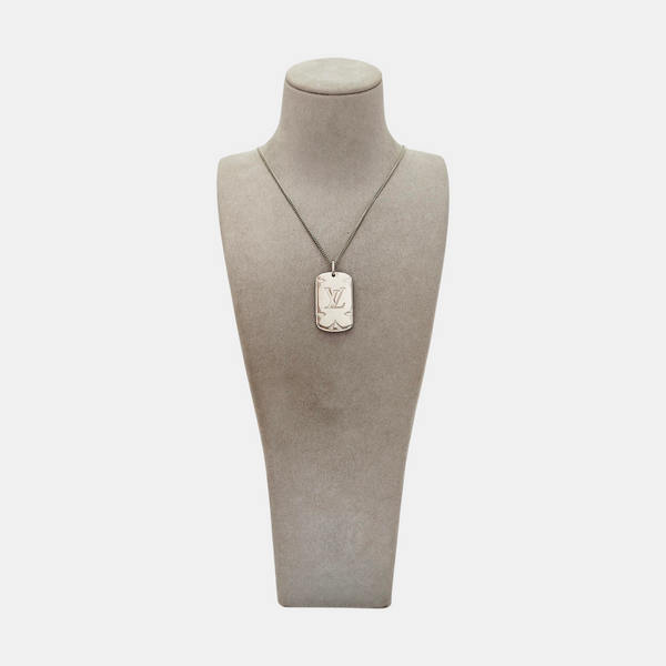MONOGRAM Metal Silver Necklace