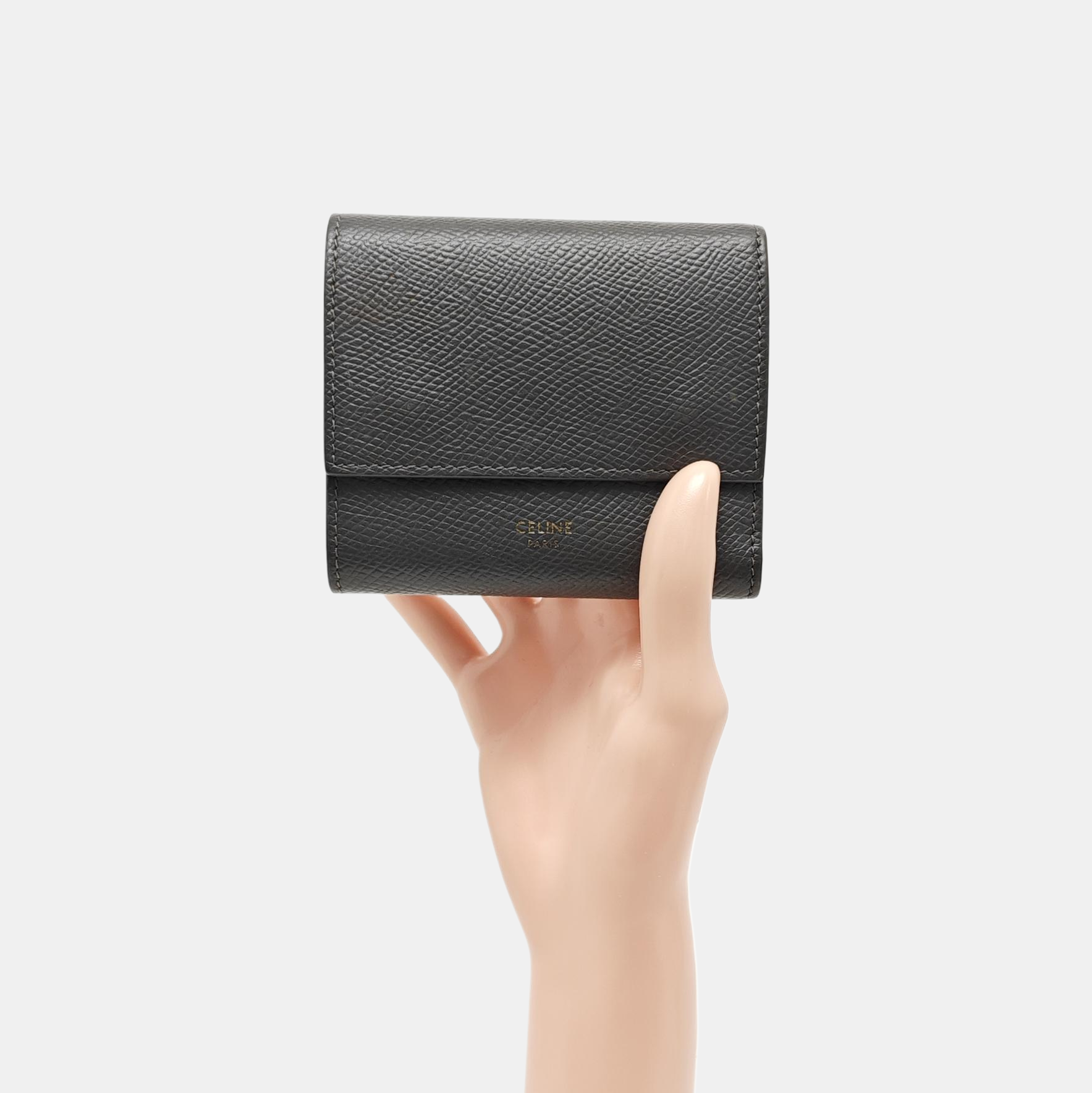 Calfskin Wallet Gray