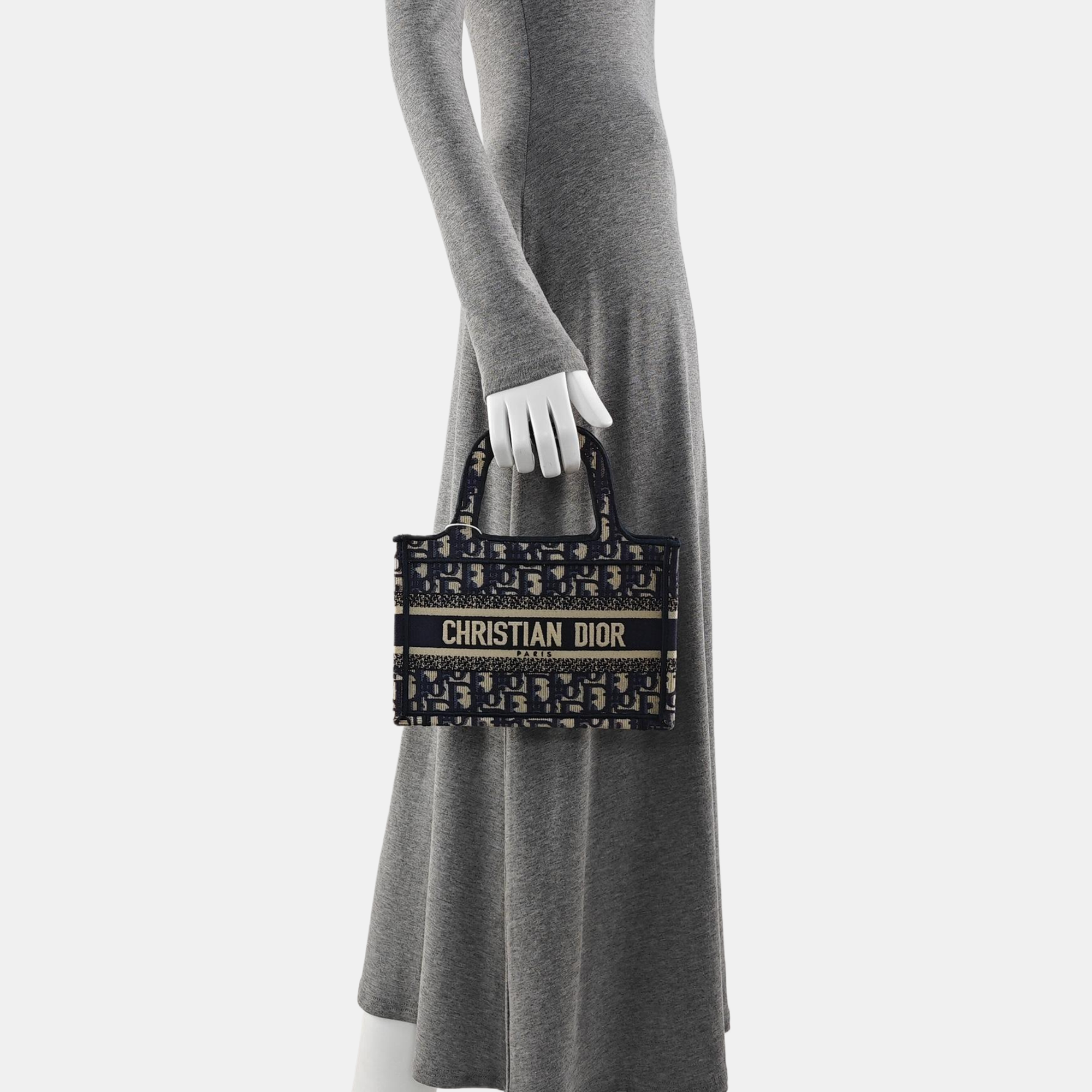 Book Tote Mini Canvas Blue