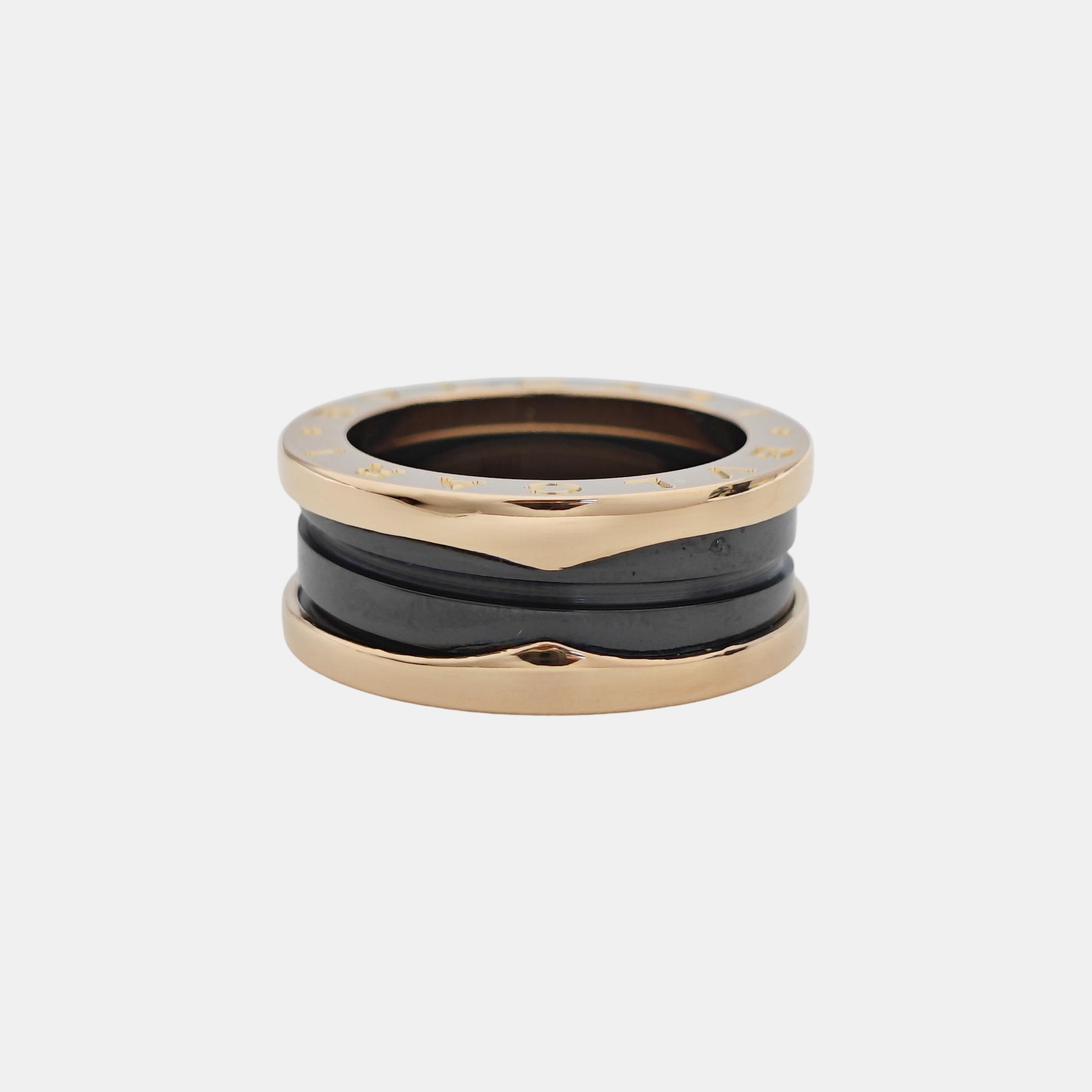 B.ZERO1 18k Rose Gold Ring EU 49