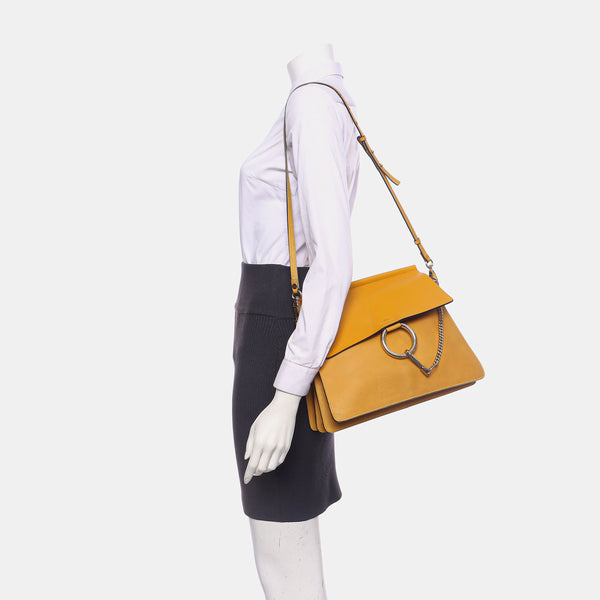 Faye Medium Calfskin Yellow