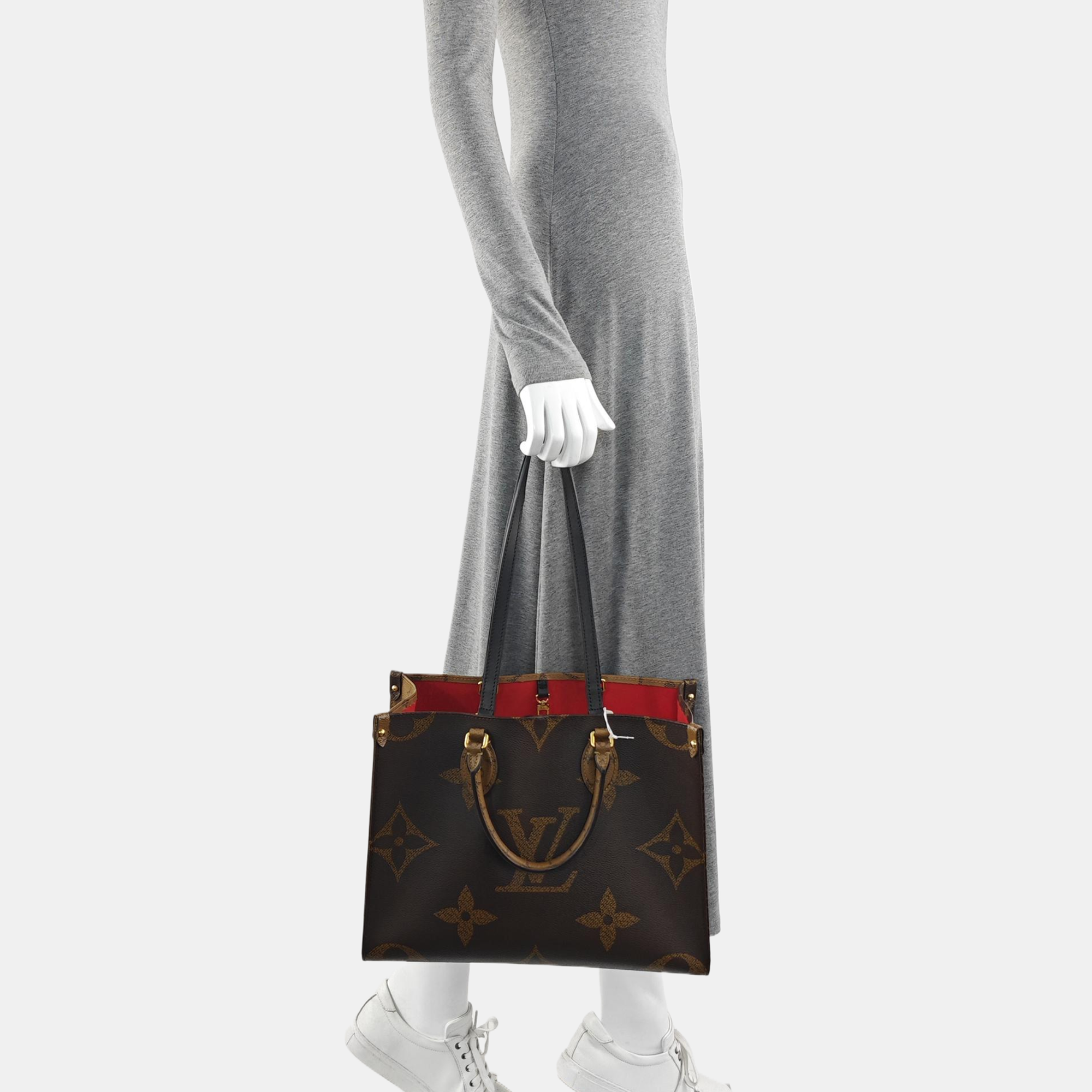 ONTHEGO MM Monogram Coated Canvas Brown