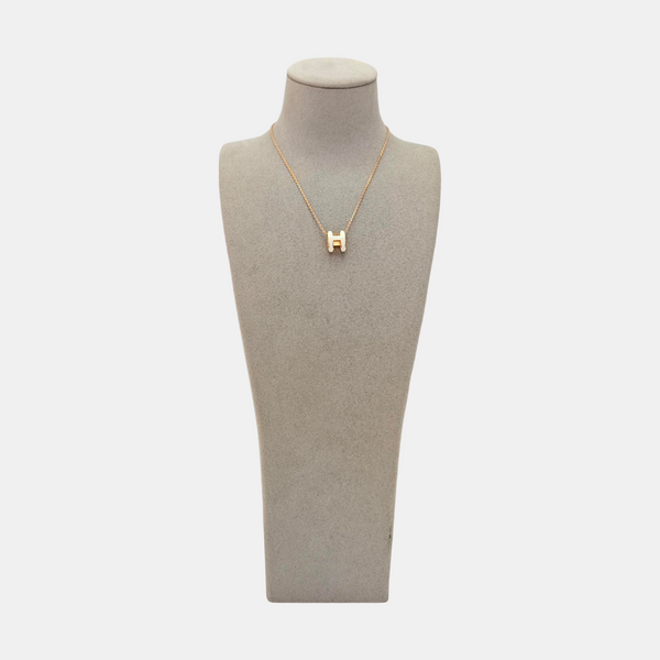Pop H Metal Rose Gold Necklace