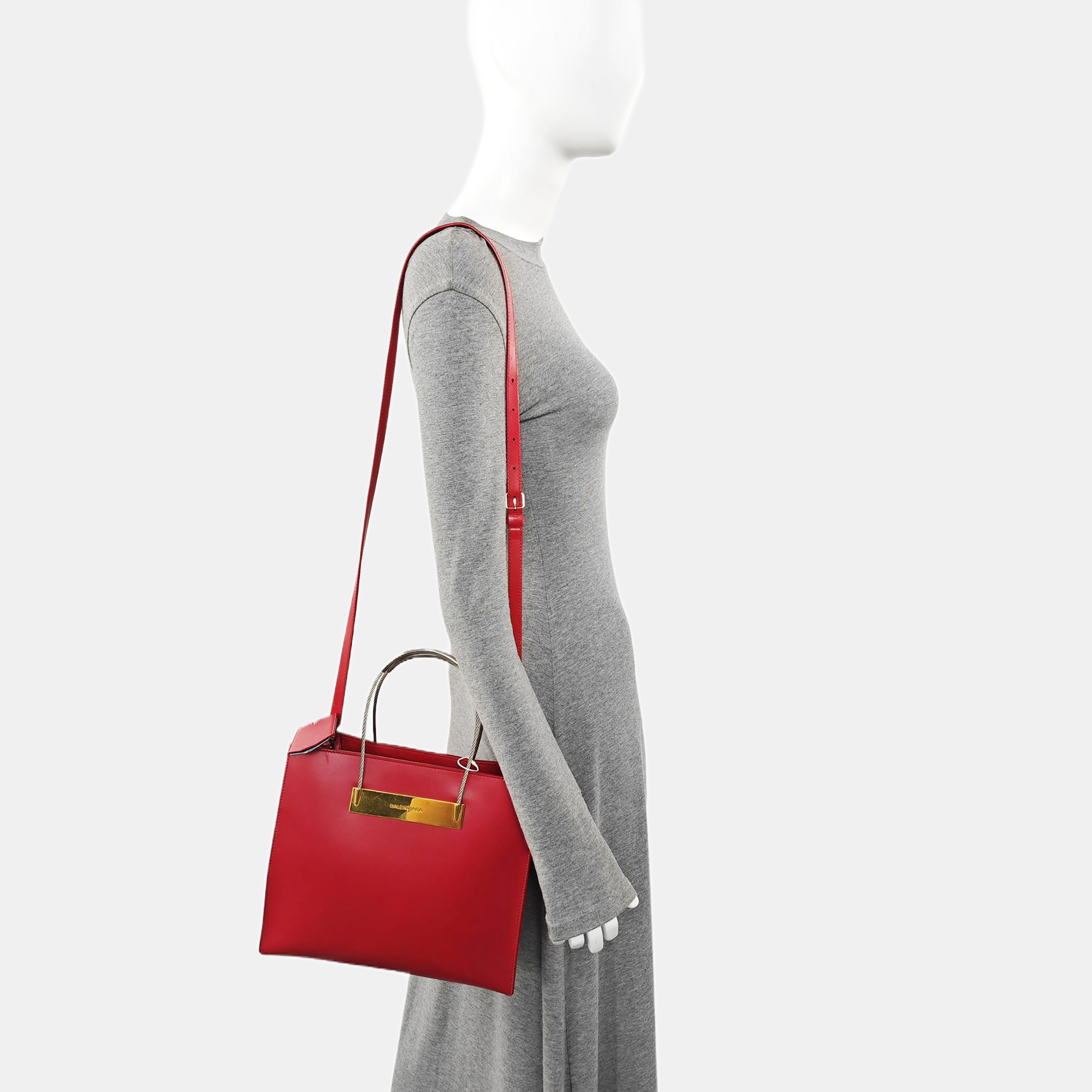 Calfskin Tote Bag Red