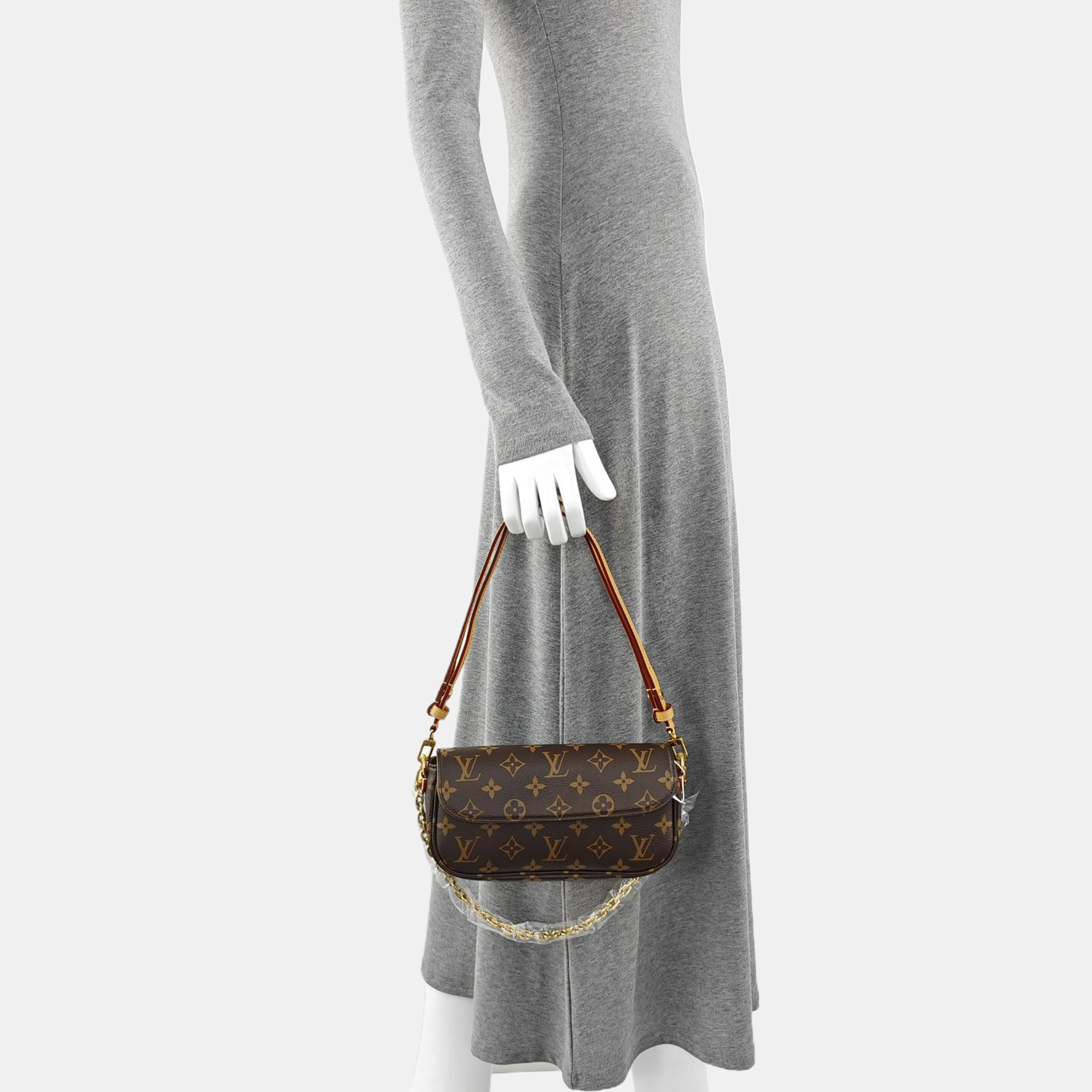 IVY Monogram Coated Canvas Brown