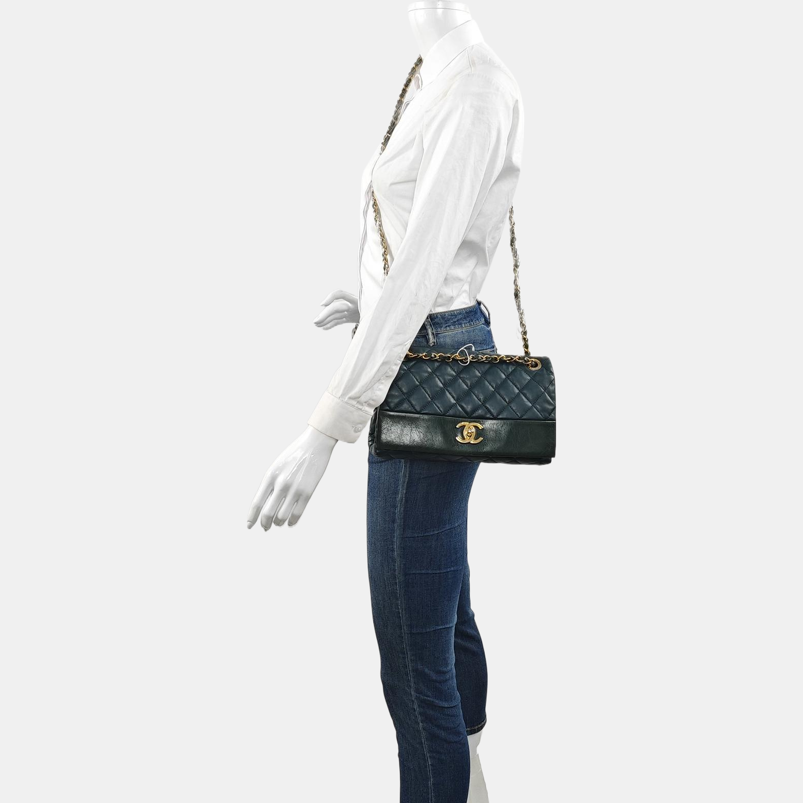 Quilted Calfskin Blue