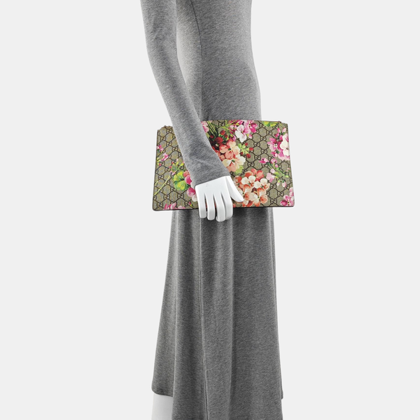 GG Blooms Coated Canvas Black