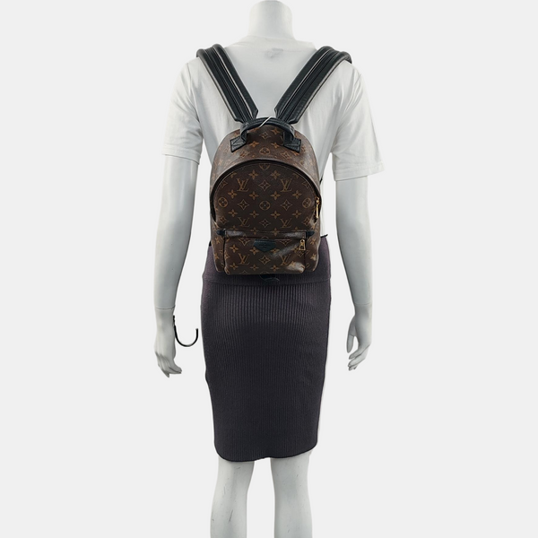 PALM SPRINGS PM Monogram Coated Canvas Brown