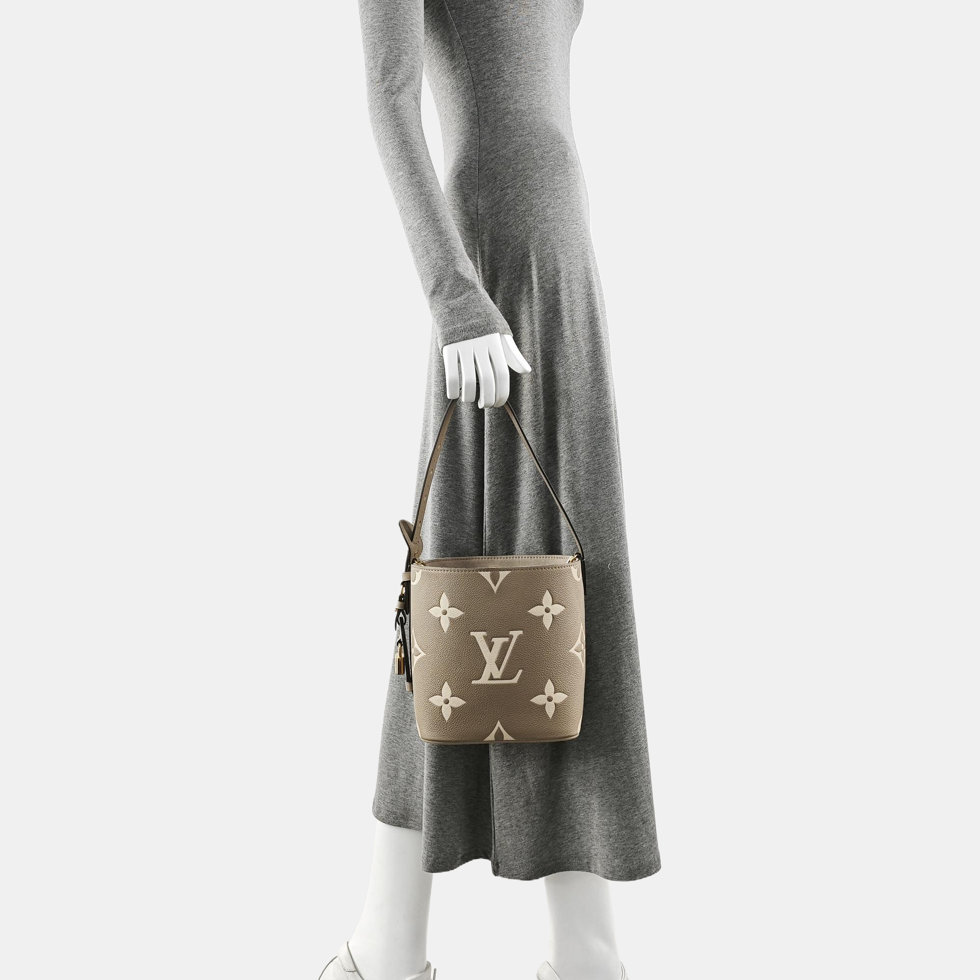 ALL IN BB Monogram Calfskin Gray