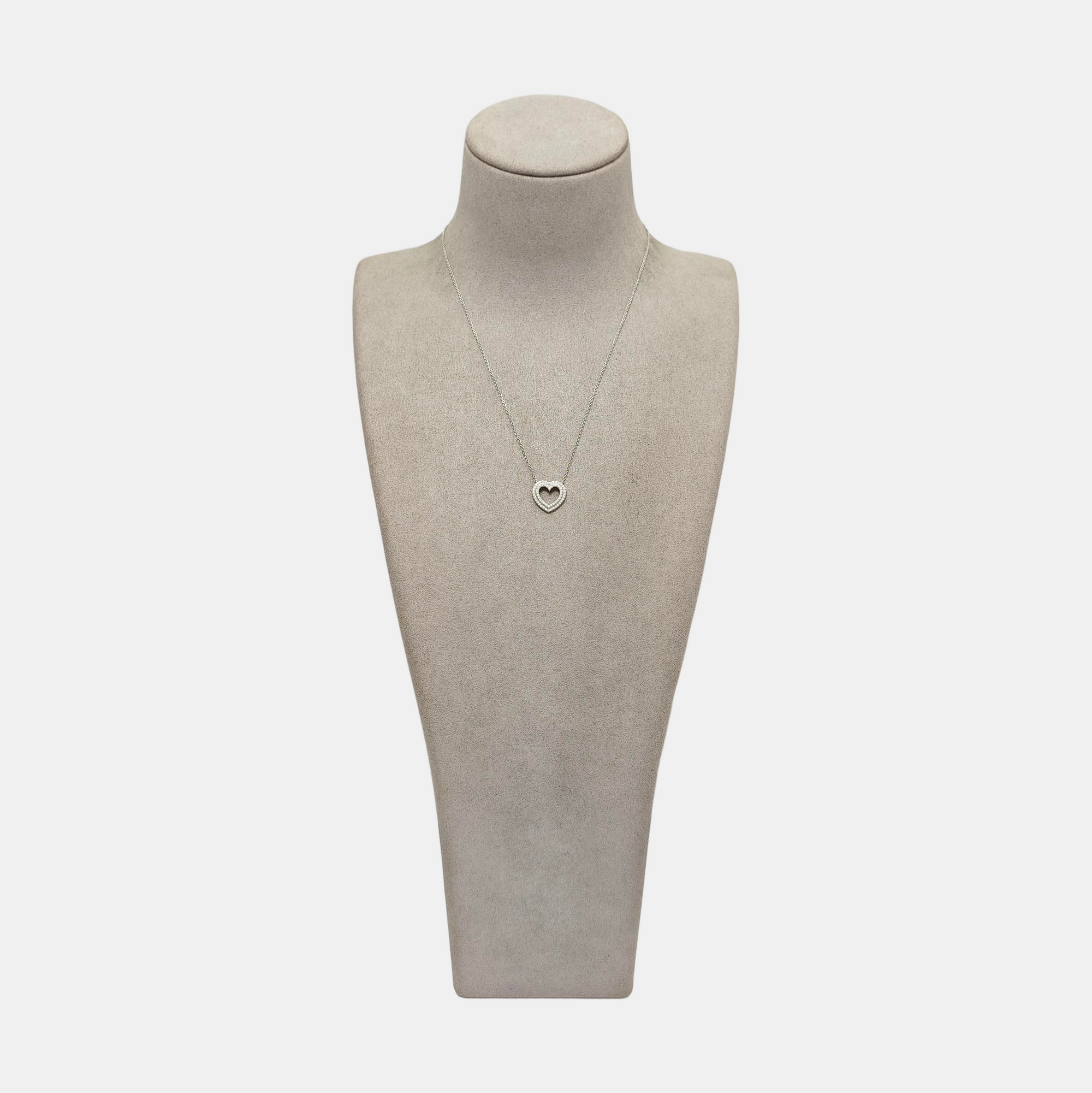 Tiffany Hearts Platinum 950 Silver Necklace