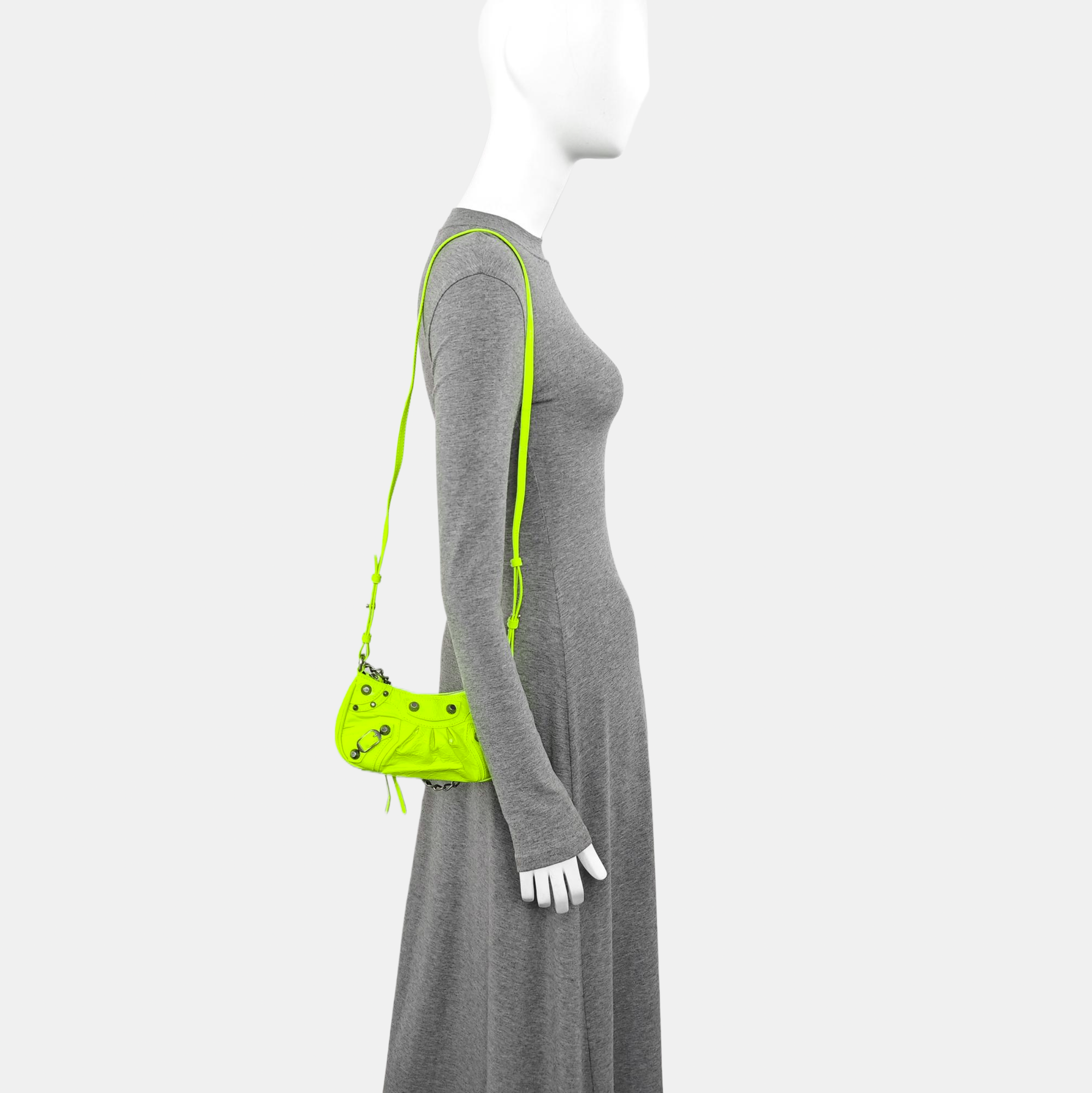 Le Cagole Mini Calfskin Green