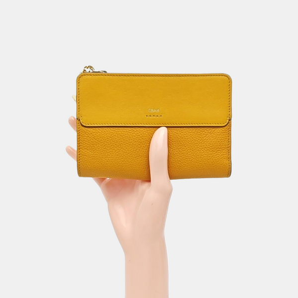 Calfskin Clutch Yellow