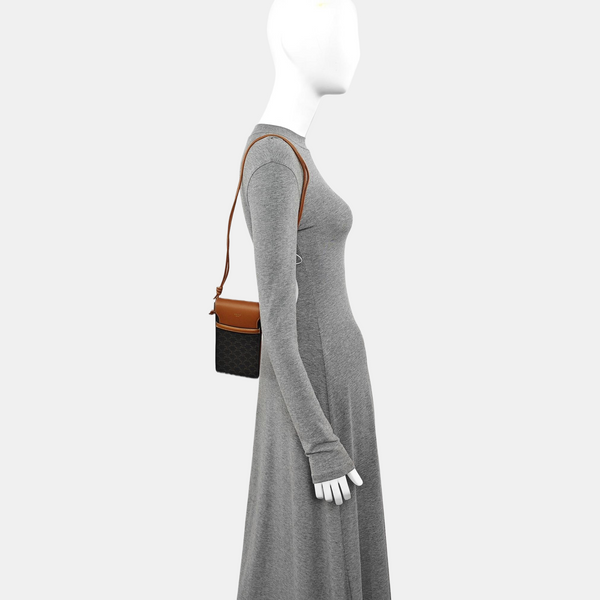TRIOMPHE Mini Coated Canvas Brown