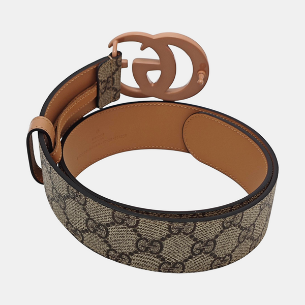Leather Belt Beige