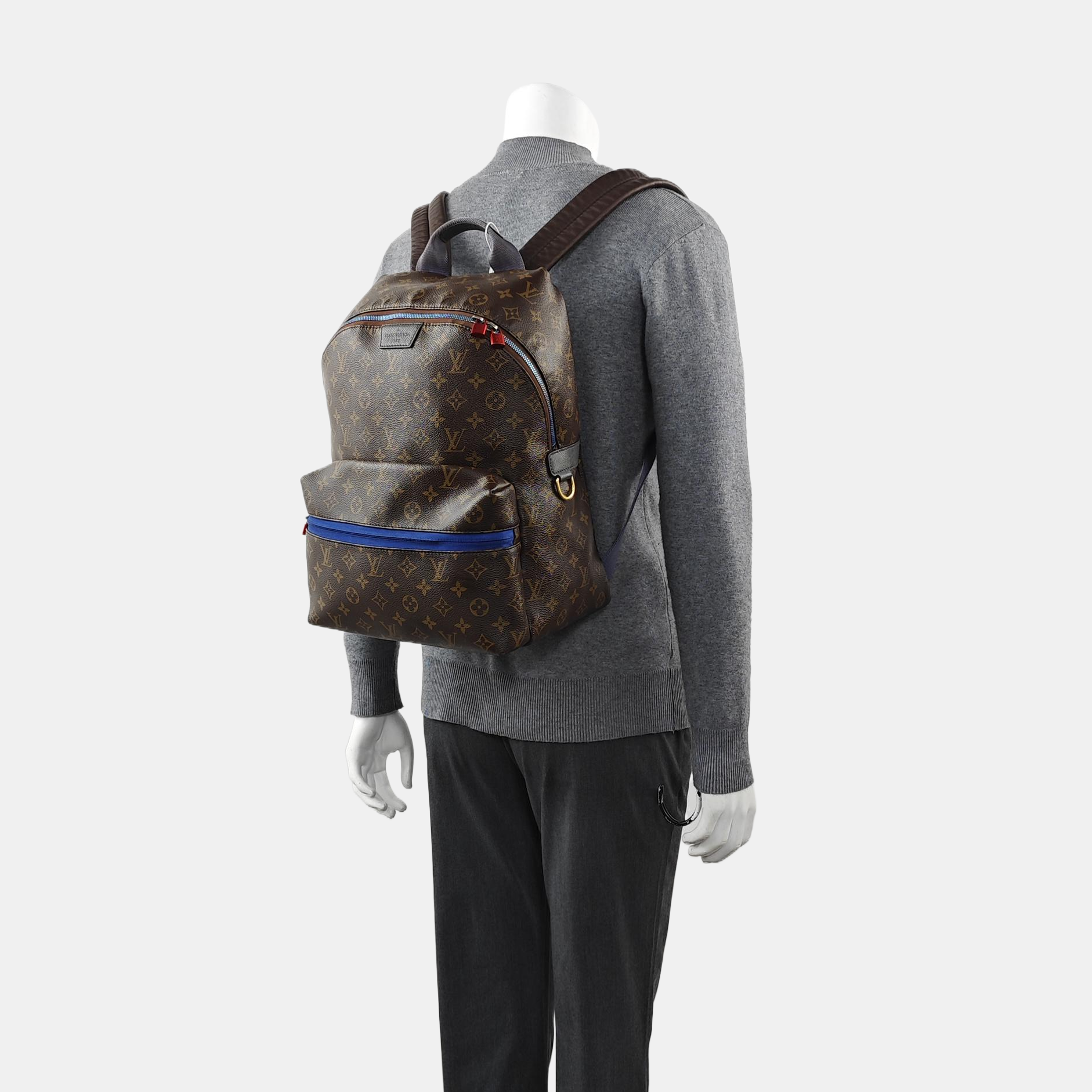 JOSH Monogram Coated Canvas Brown