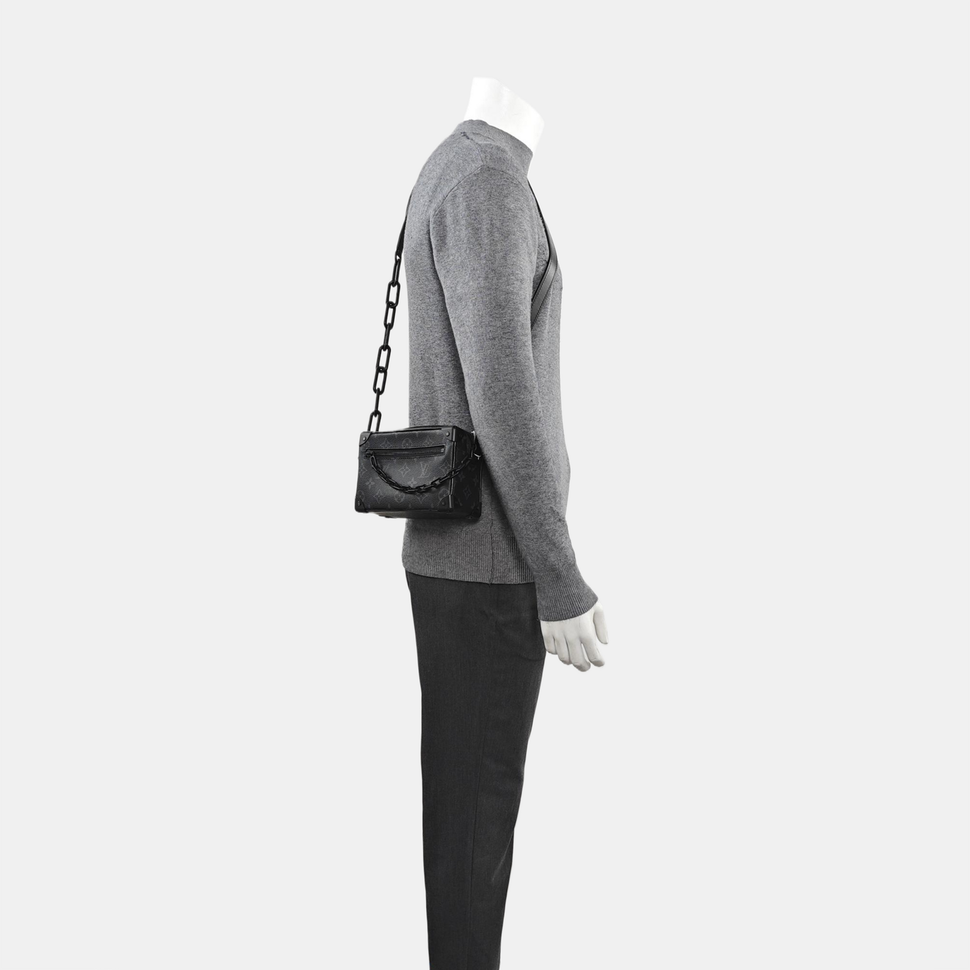 SOFT TRUNK Mini Monogram Coated Canvas Black