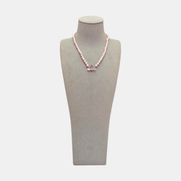 Metal Pink Necklace