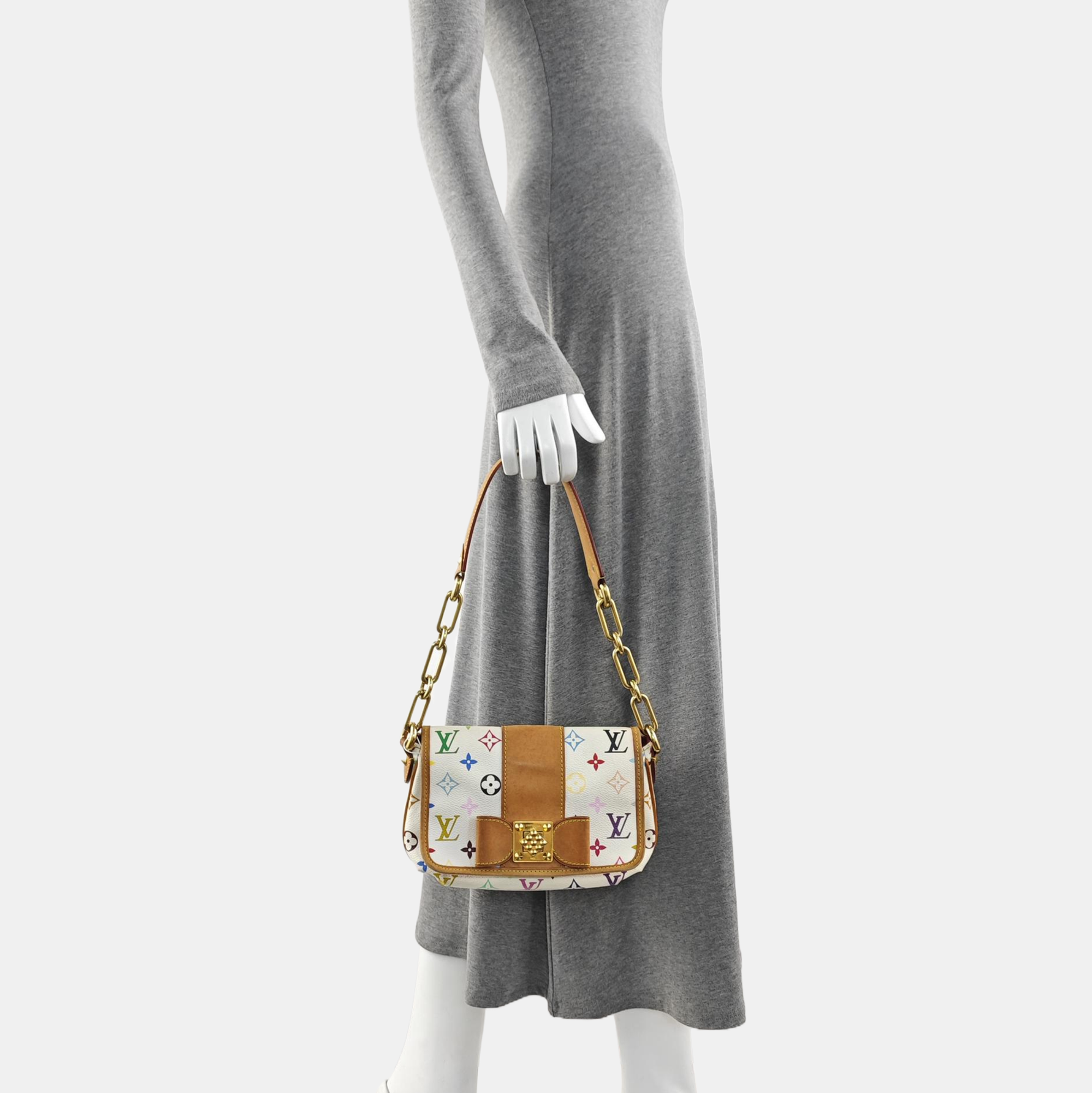 LV × TM ANNIE Monogram Coated Canvas White