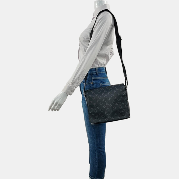 DISTRICT PM Monogram Coated Canvas Gray