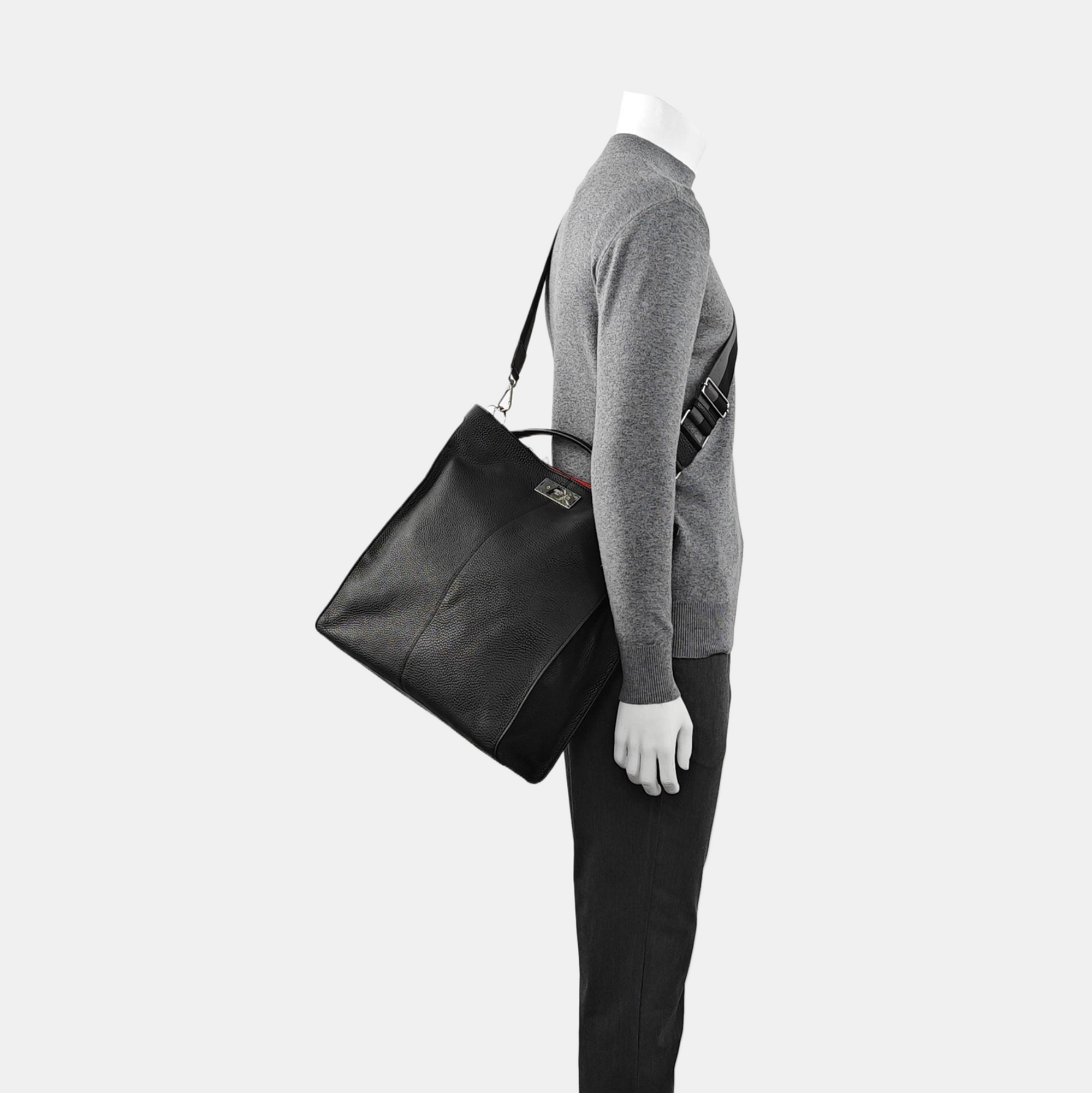 Authenticated pre-owned  Peekaboo Calfskin Black - Tote Bag at Looply