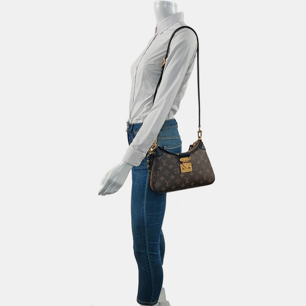 TWINNY Monogram Coated Canvas Brown