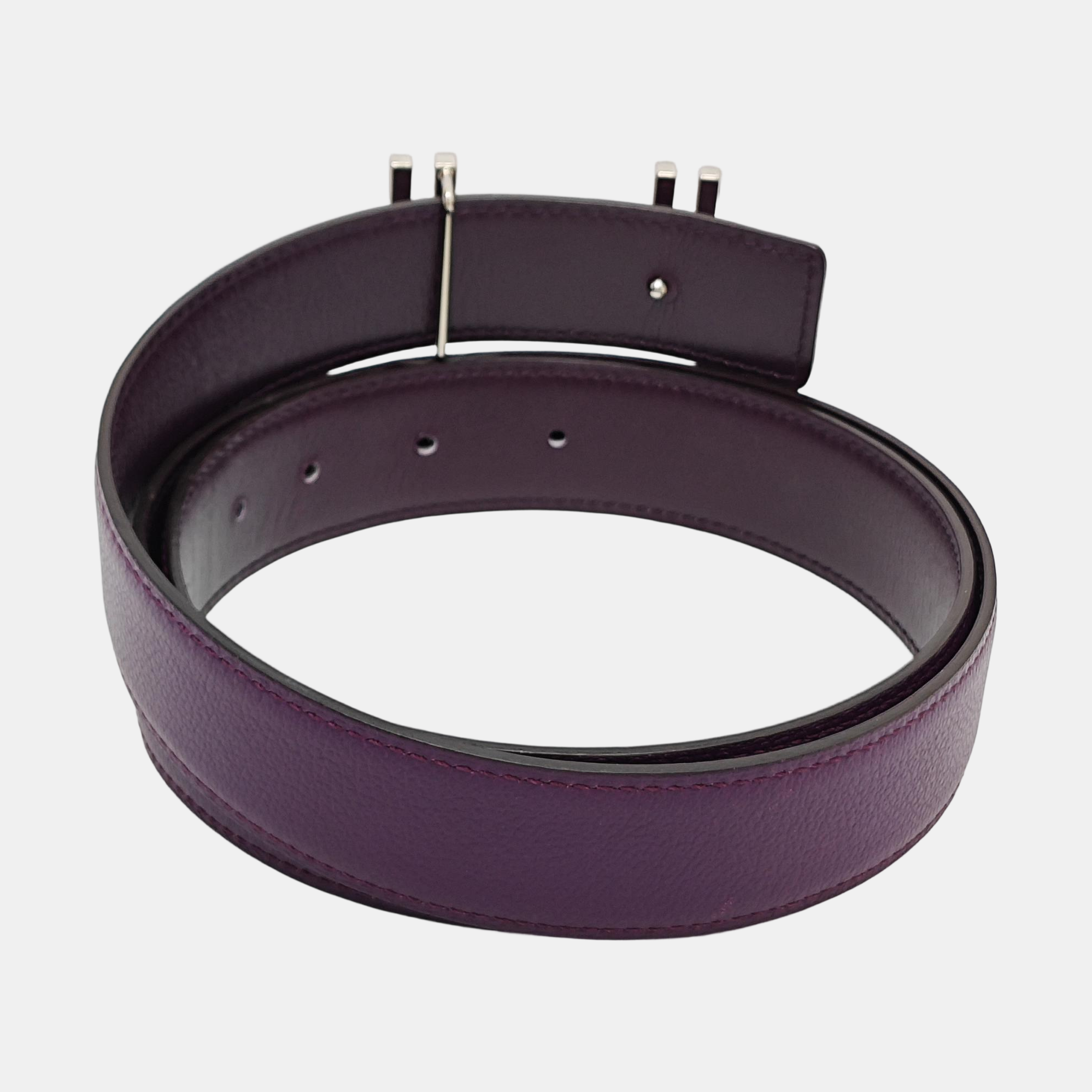 Leather Belt Purple