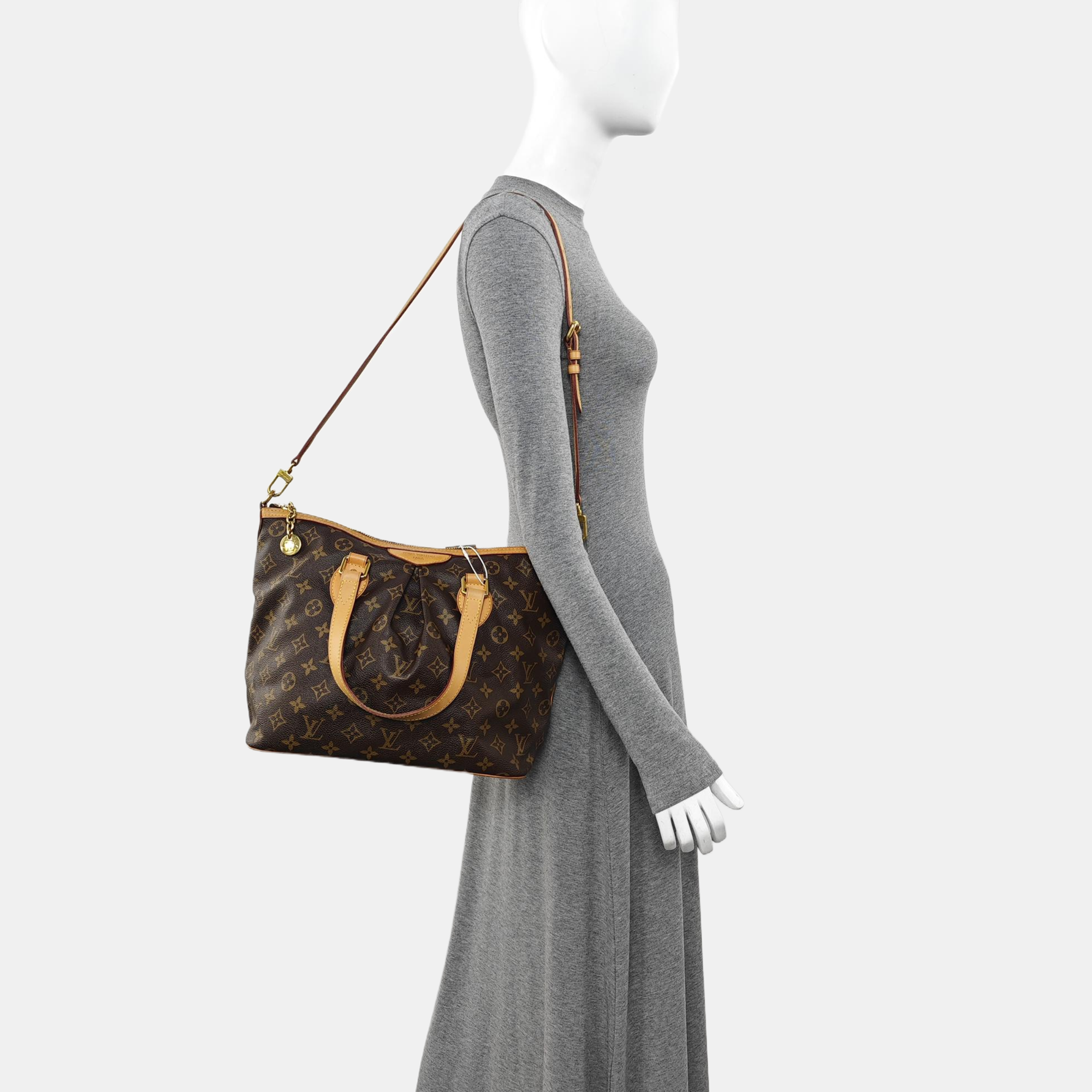 PALERMO PM Monogram Coated Canvas Brown