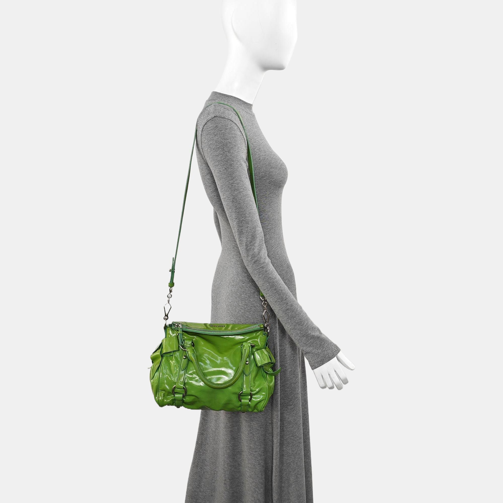 Bow Calfskin Green