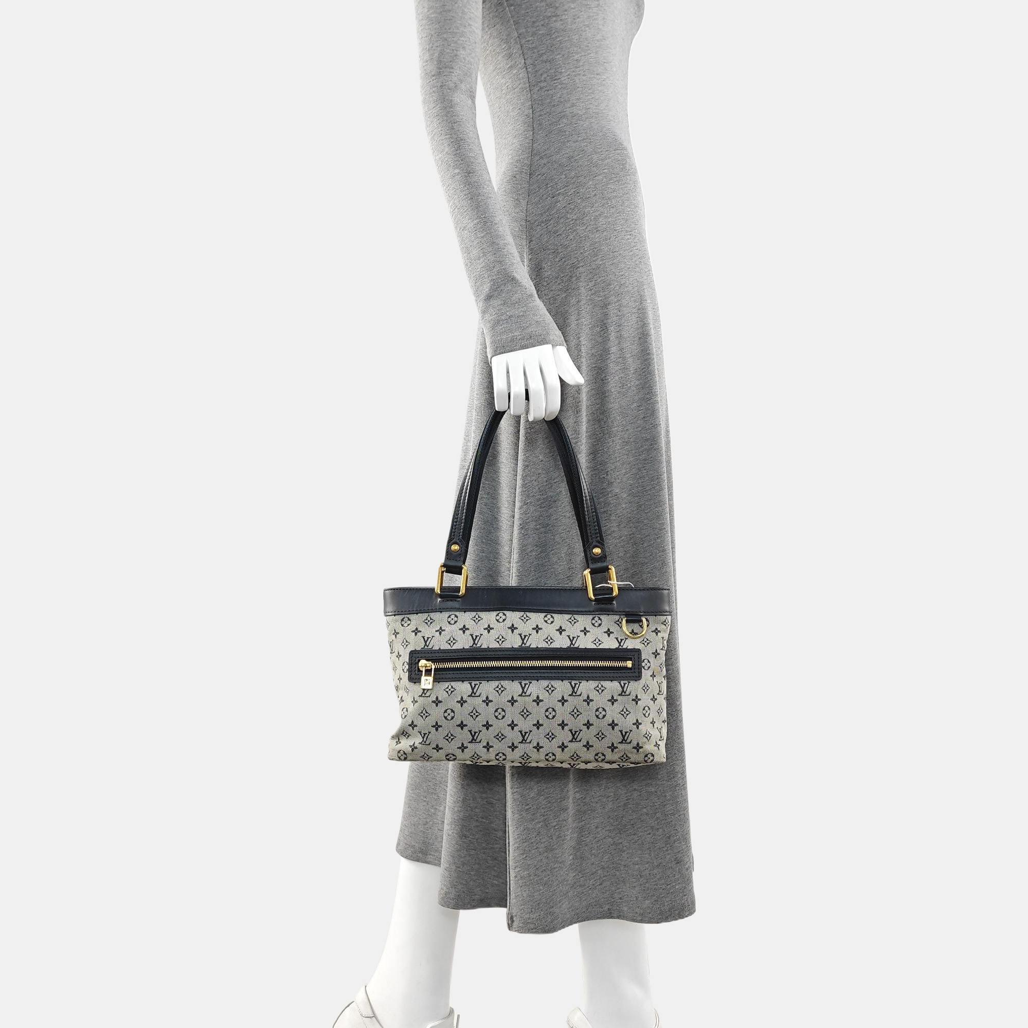 LUCILLE PM Monogram Canvas Gray