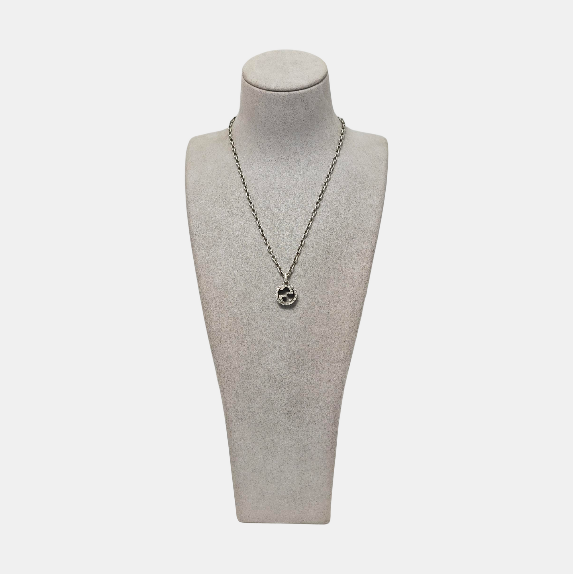 Interlocking G 925 Sterling Silver Necklace
