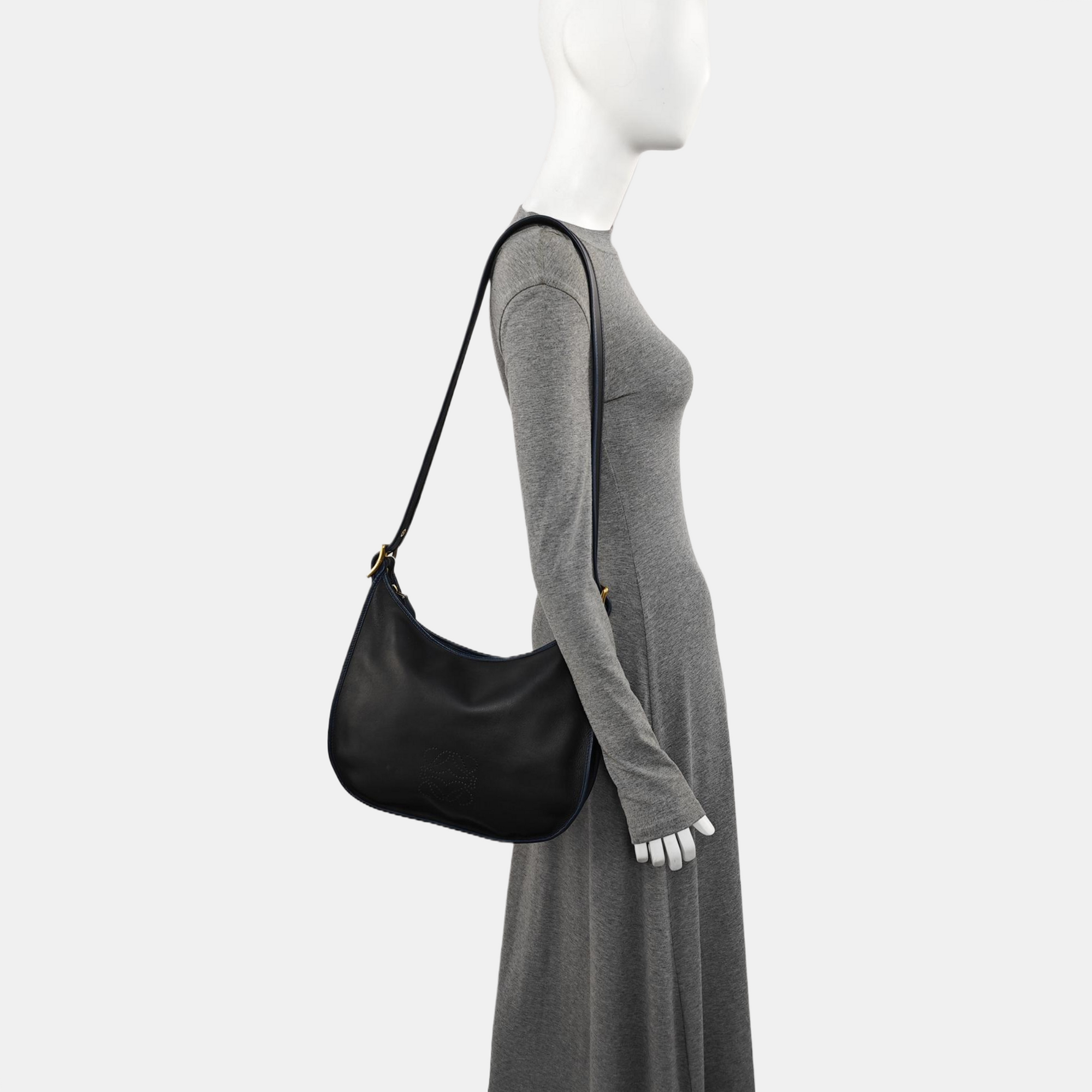 Calfskin Shoulder Bag Black