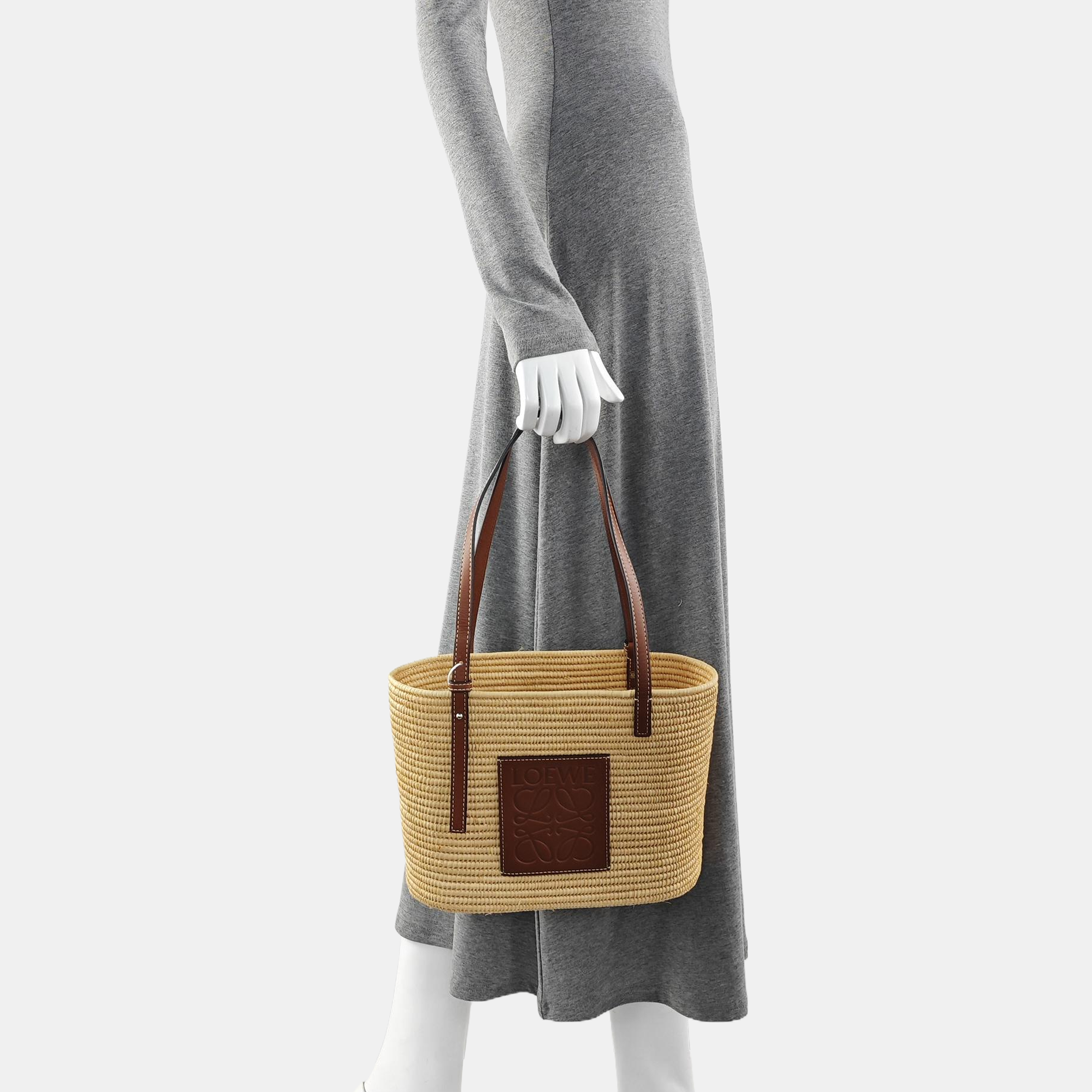 Basket Small Straw Beige